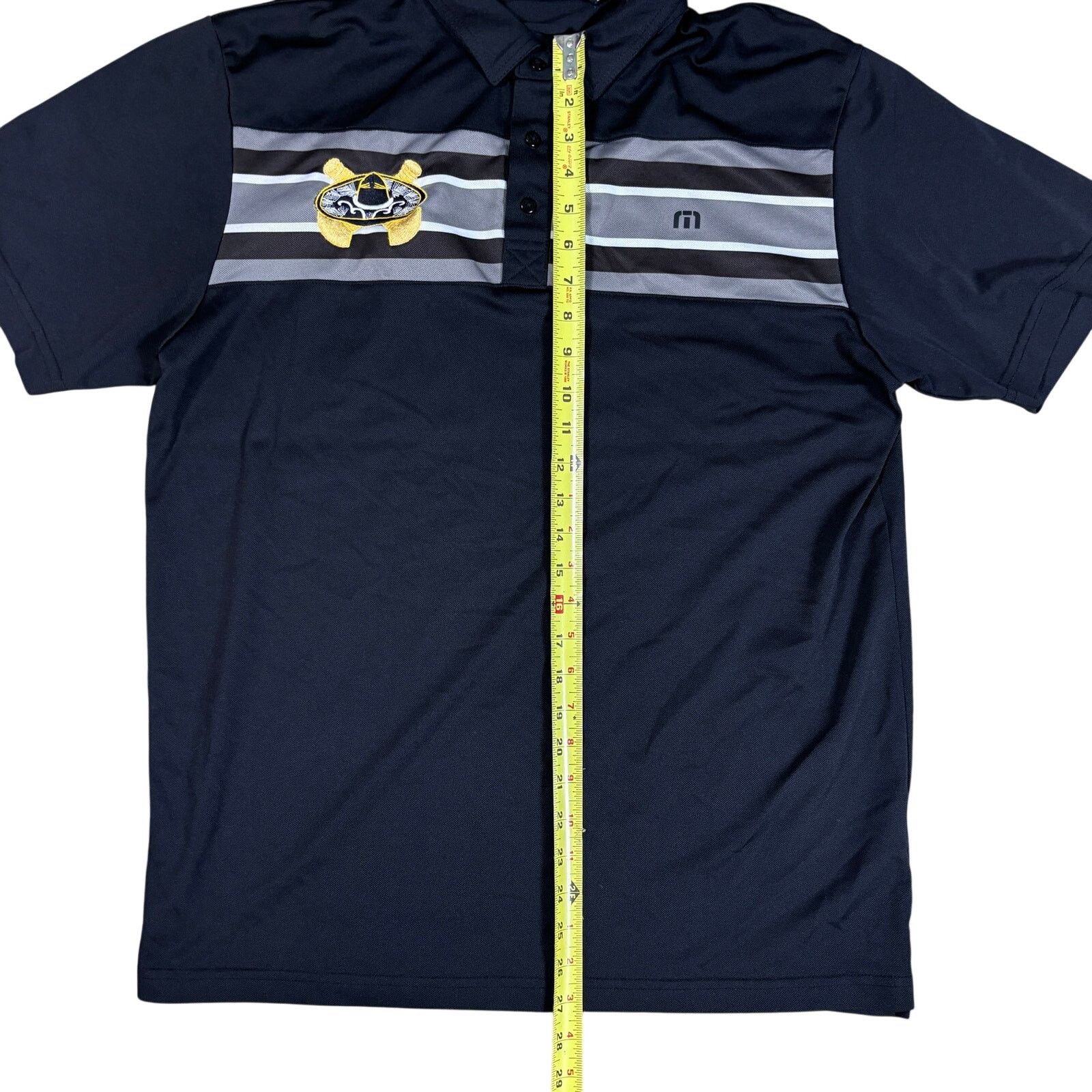 TravisMathew Travis Mathew Polo Shirt Men's Large Black Golf Performance Size US L / EU 52-54 / 3 - 6 Thumbnail