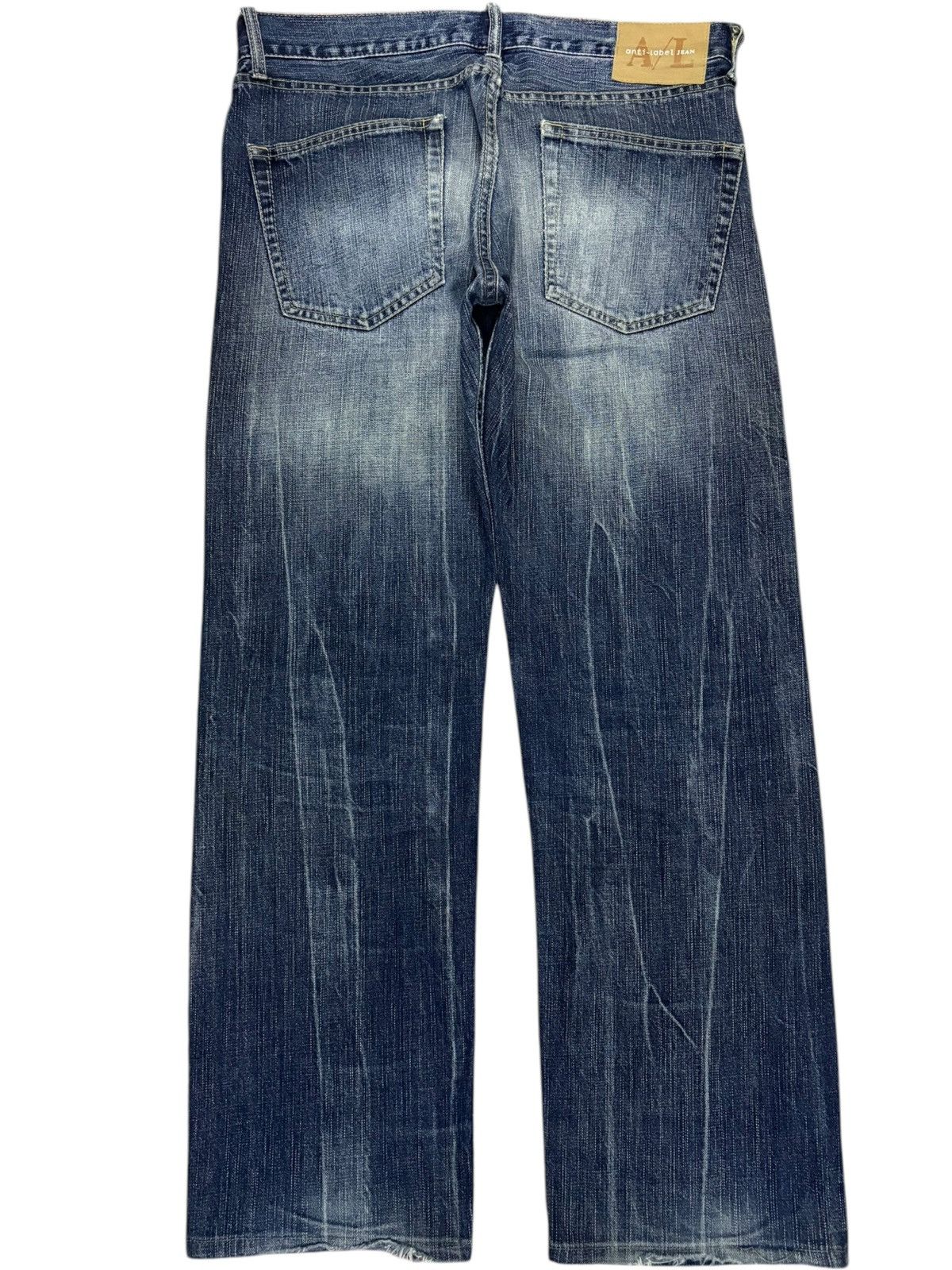 Japanese Brand Vintage Japanese Anti Label Mud Wash Distressed Loose Jeans Size US 34 / EU 50 - 2 Thumbnail