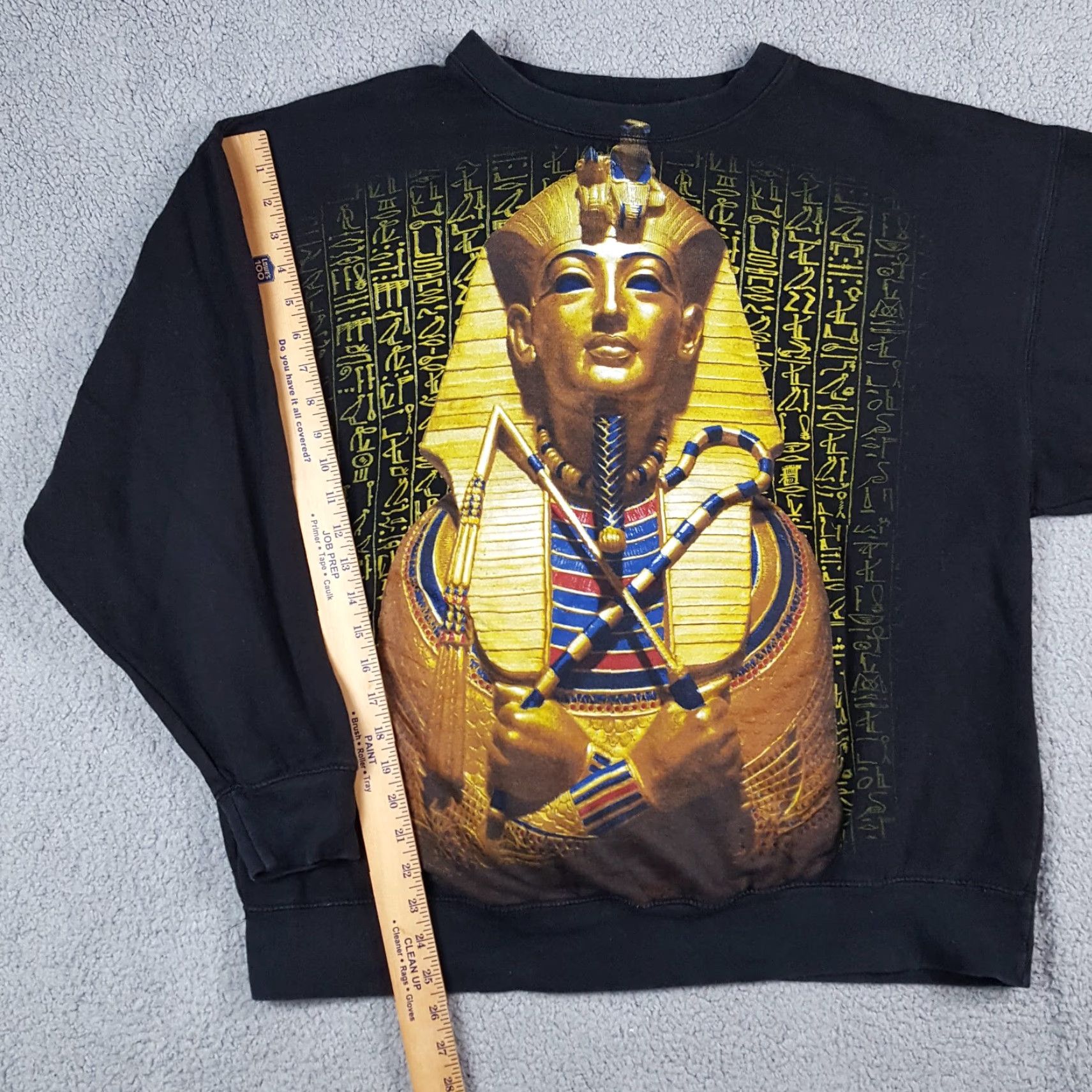 Vintage Vintage Egyptian Pharaoh Gold King Tut Mens Size XL Pullover Crewneck Sweatshirt Size US XL / EU 56 / 4 - 6 Thumbnail