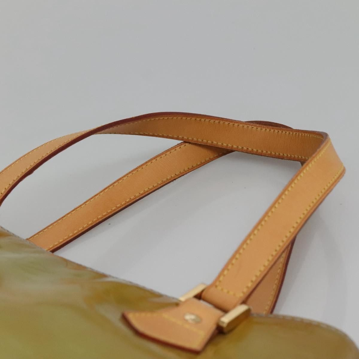 Louis Vuitton LOUIS VUITTON Monogram Vernis Houston Hand Bag Baby Blue Size ONE SIZE - 8 Thumbnail