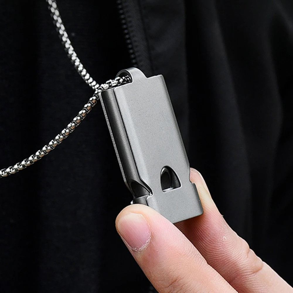Whistles Whistle Titanium Pendant Coach Sports Camping Gift For Him Size ONE SIZE - 2 Thumbnail