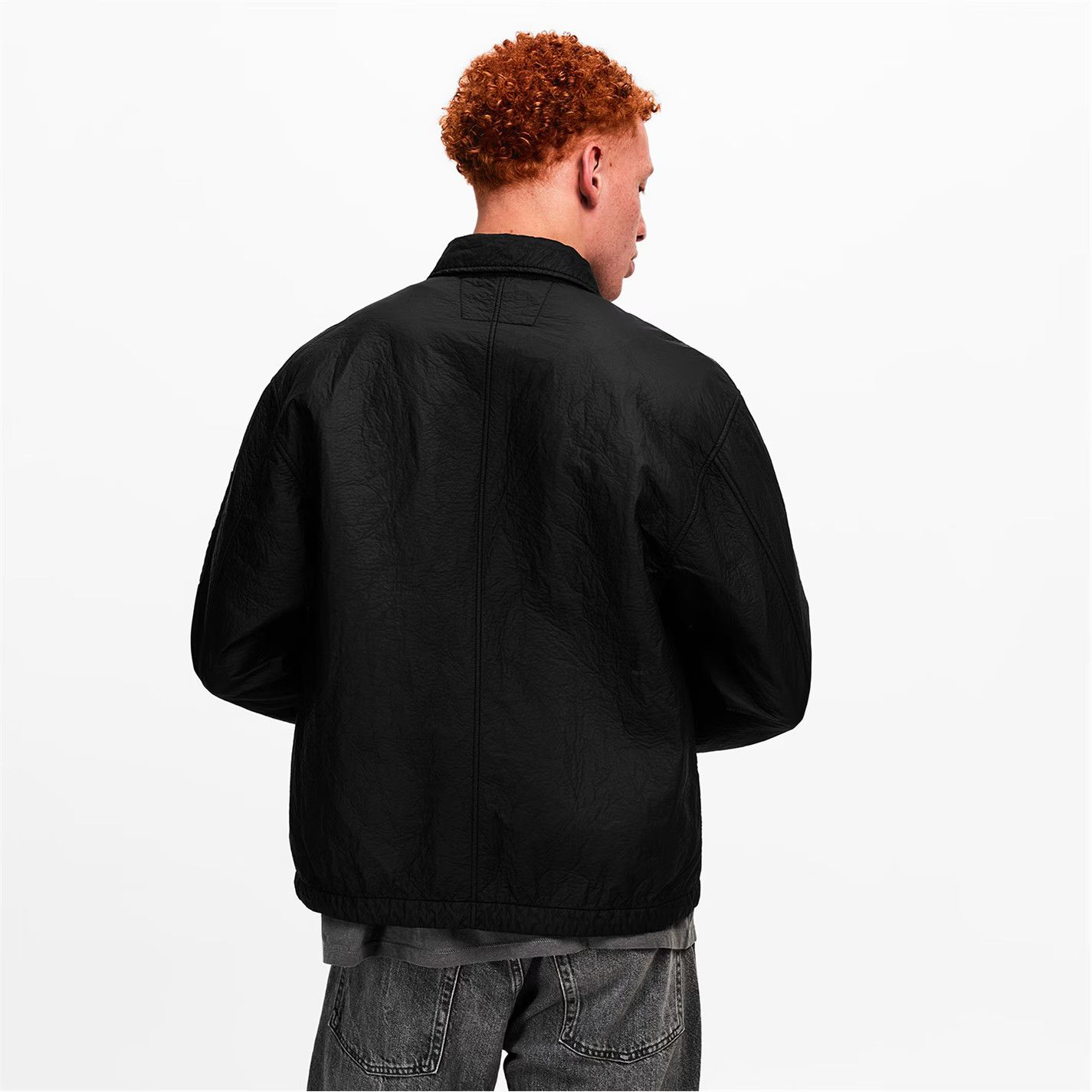 C.P. Company o1g2r1mq0426 Feltro Bi Film Jacket in Black Size US XXL / EU 58 / 5 - 4 Thumbnail