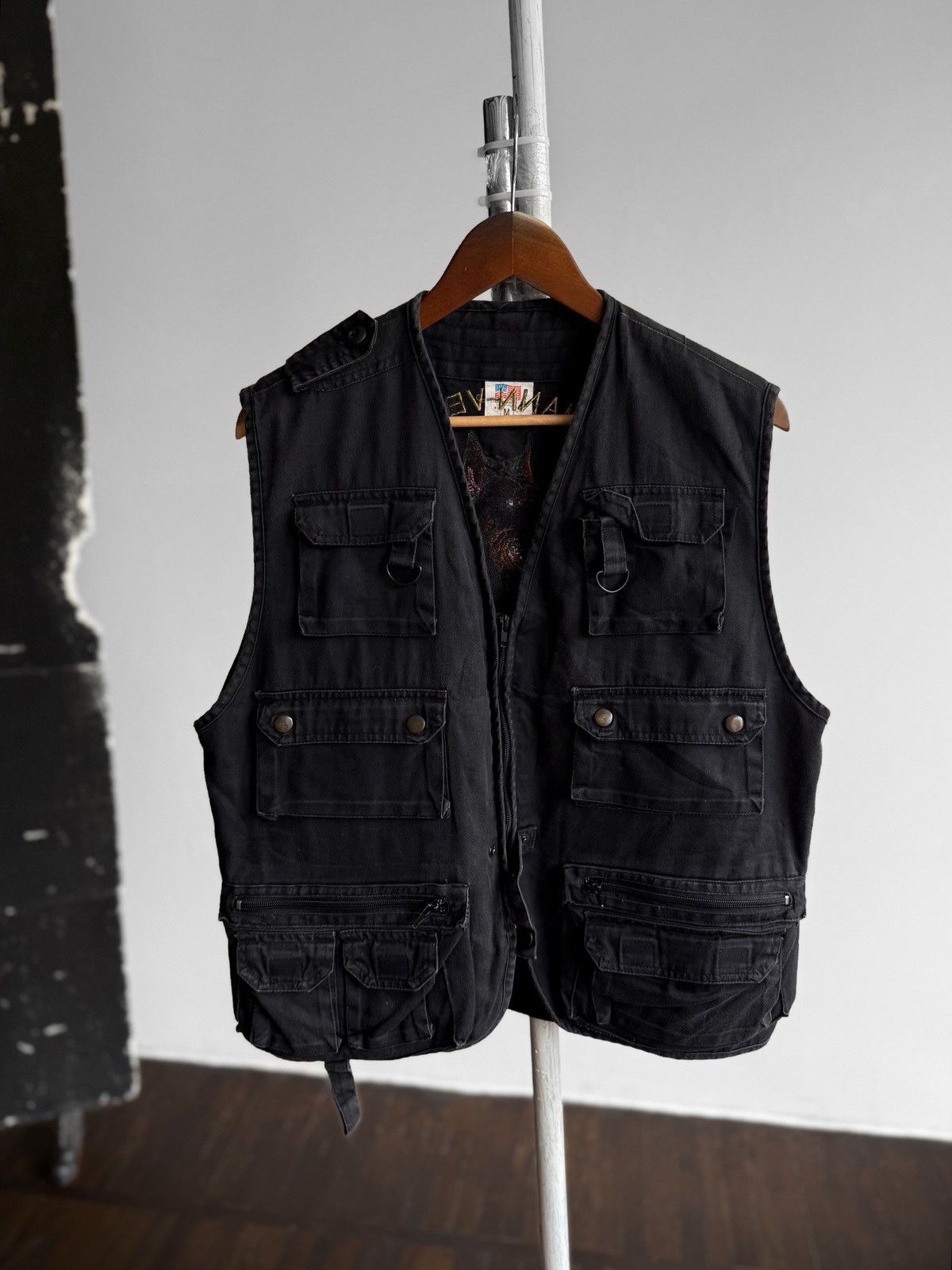 Vintage Vintage 90s Mens Dobermann Verein Embroidered Denim Vest Size US S / EU 44-46 / 1 - 2 Thumbnail