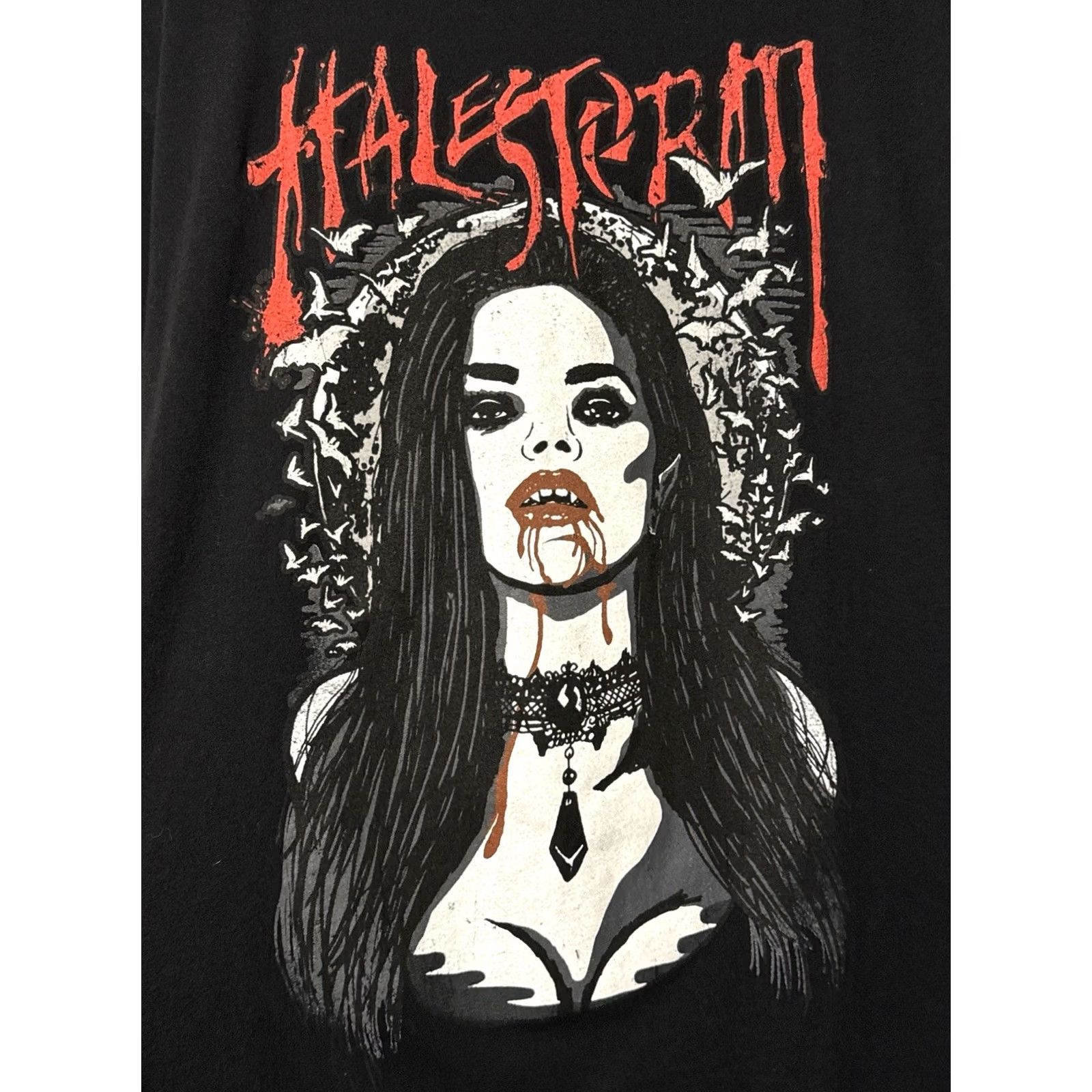 Next Level HALestorm Vampire Metal Band T-Shirt Black Mens L Gothic Emo Shirt Rock Music Size US L / EU 52-54 / 3 - 2 Thumbnail