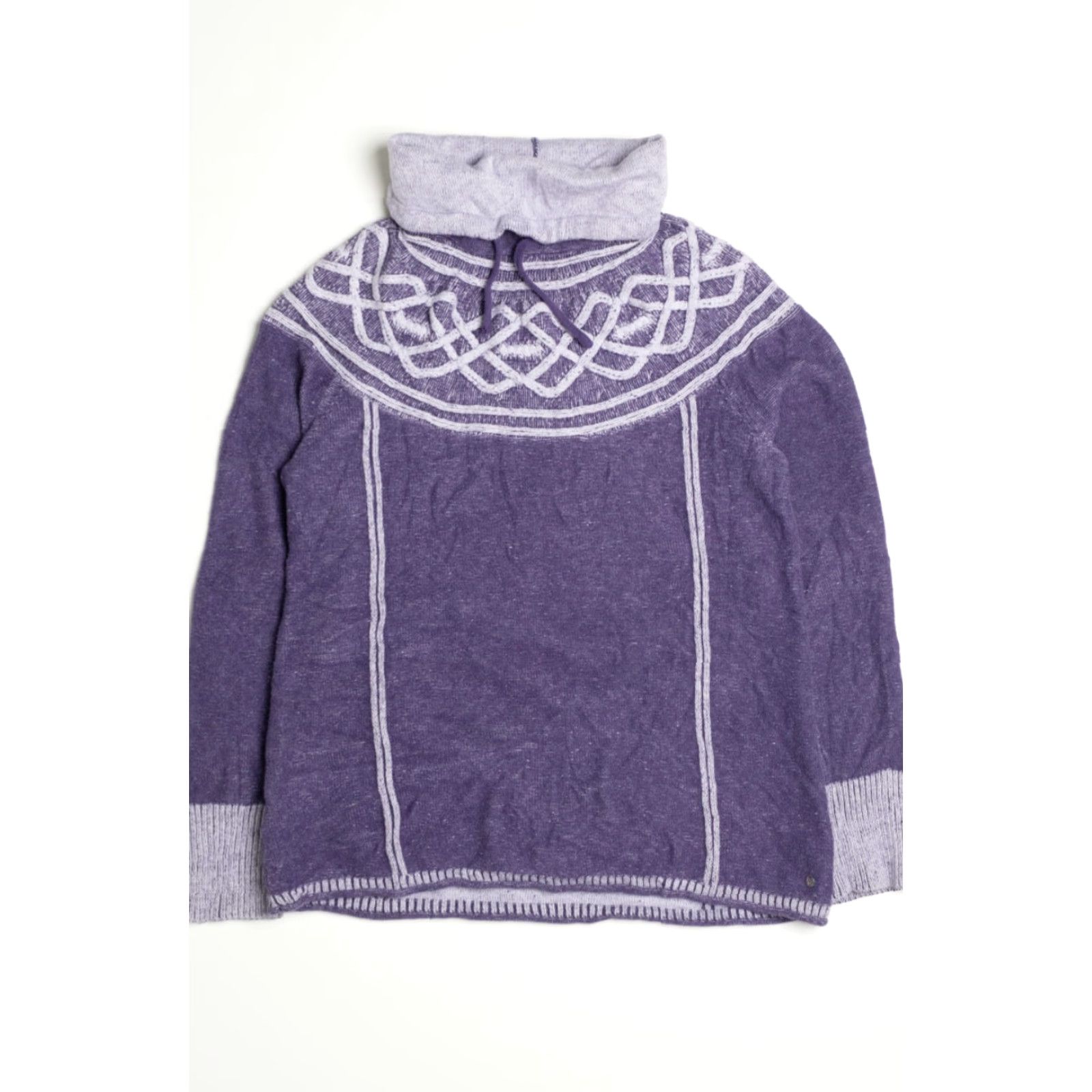 Eddie Bauer VINTAGE Eddie Bauer Fair Isle Sweater Small Purple Knit Nordic Size S / US 4 / IT 40 - 2 Thumbnail