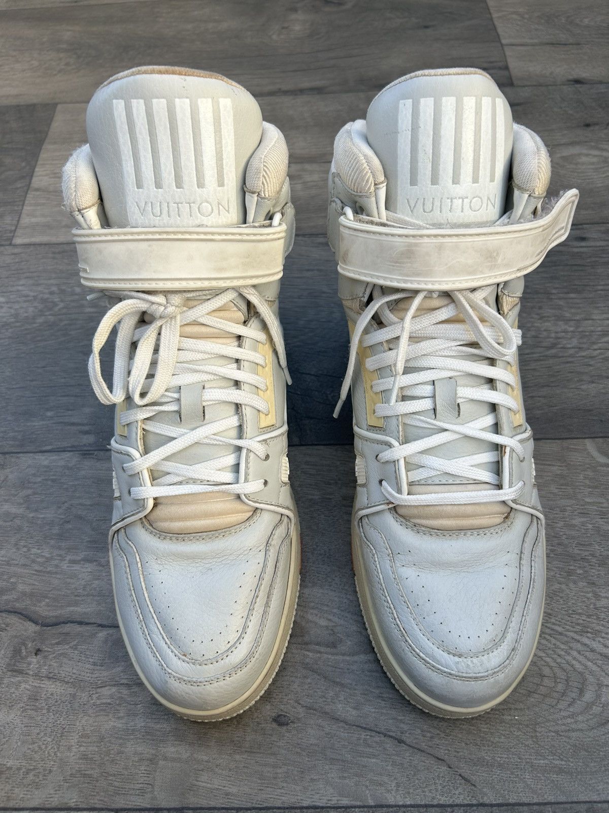 Louis Vuitton Louis Vuitton x Virgil Abloh High Top Trainer Sneakers. Size US 7 / EU 40 - 1 Thumbnail