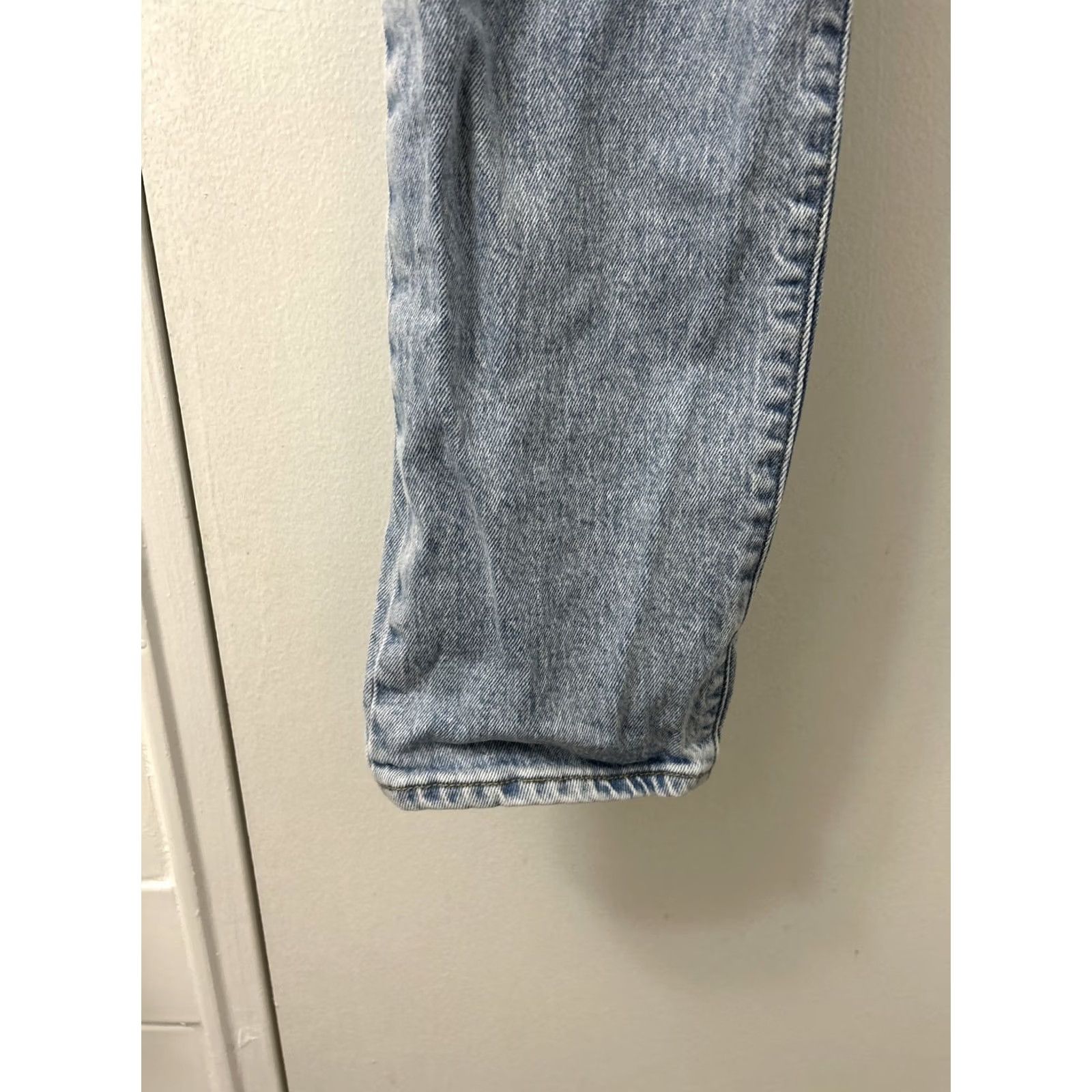 Levi's Levi's Premium Jeans Womens 33x27 Blue Straight Fit Button Zipper 5-Pocket Denim Wedgie Retro Slim Stretch N/A Size 24" / US 00 / IT 34 - 4 Thumbnail