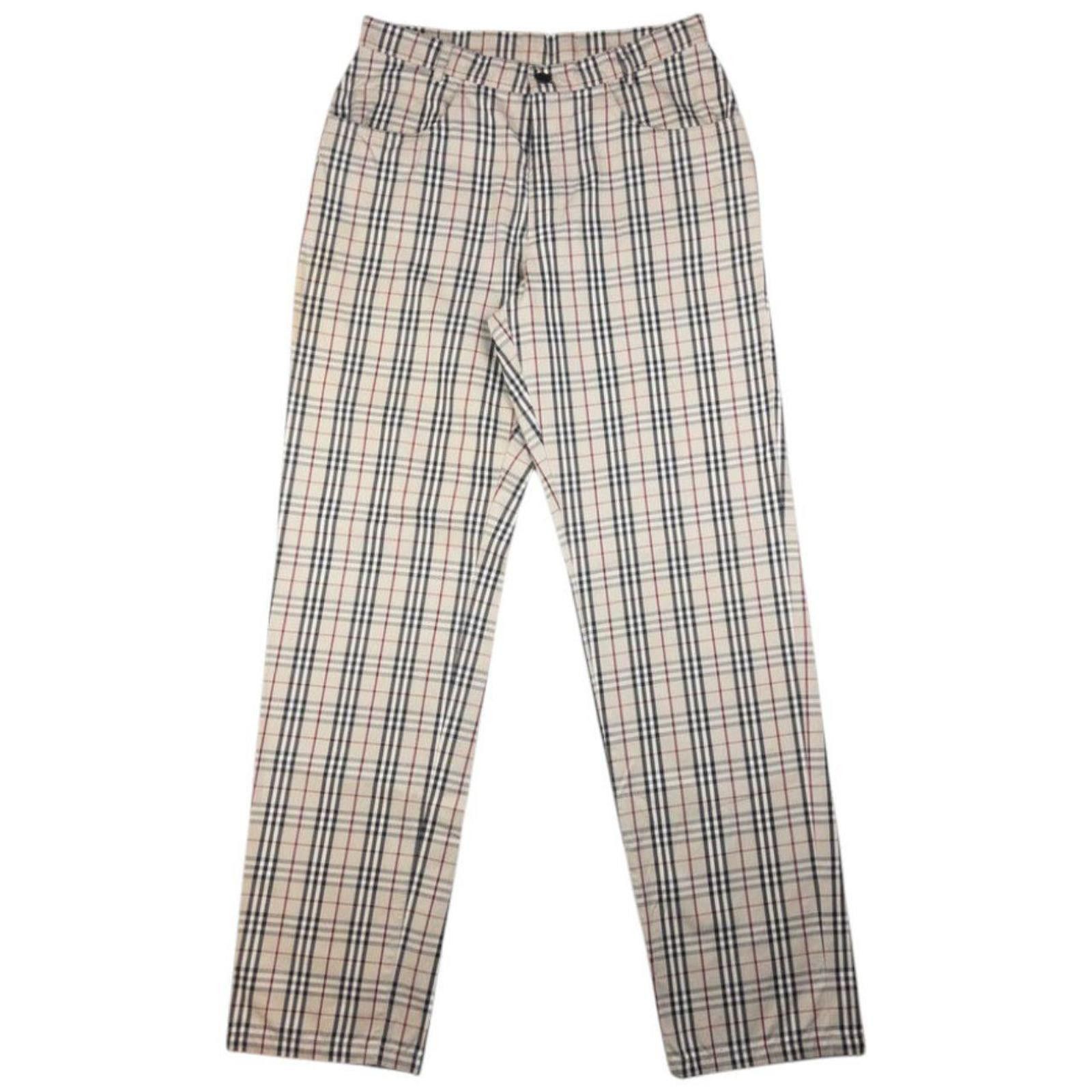 Burberry Vintage Burberry Nova Check Trousers Size W31 Size US 31 - 1 Thumbnail