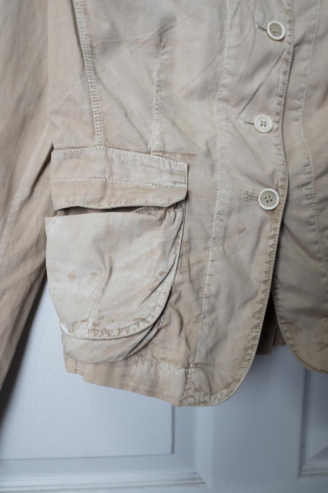 Prada 90's Prada Linea Rosa Utilitarian Button Tan Khaki Jacket Size M / US 6-8 / IT 42-44 - 3 Thumbnail
