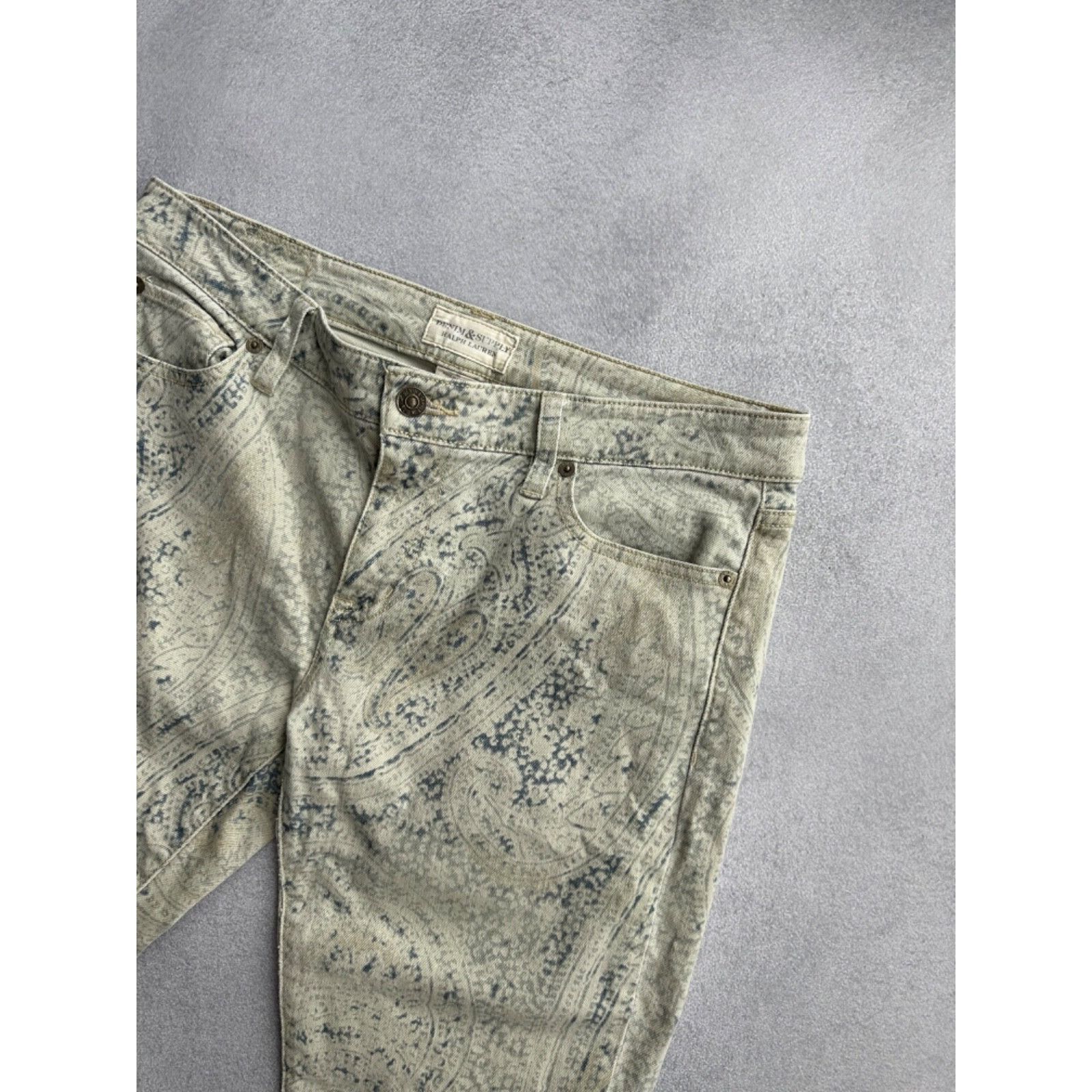 Polo Ralph Lauren VTG Denim&Supply Ralph Lauren Paisley Print Ankle Zip Pants Size US 30 / EU 46 - 10 Thumbnail
