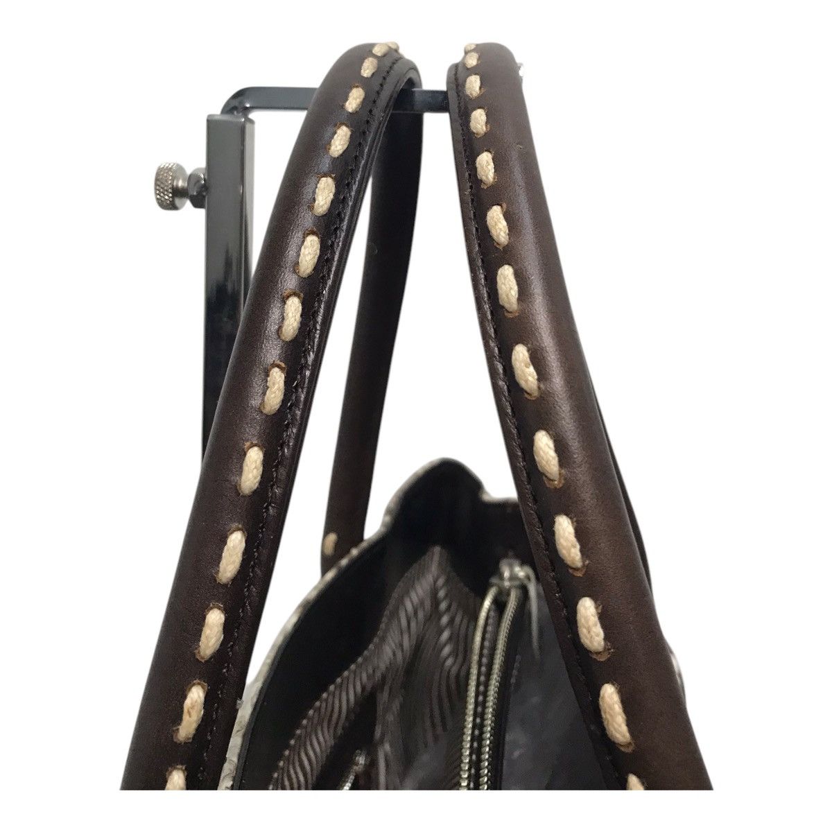 Handmade × Hysteric Glamour × Japanese Brand Thorough Brace python Skin Handbag Size ONE SIZE - 8 Thumbnail