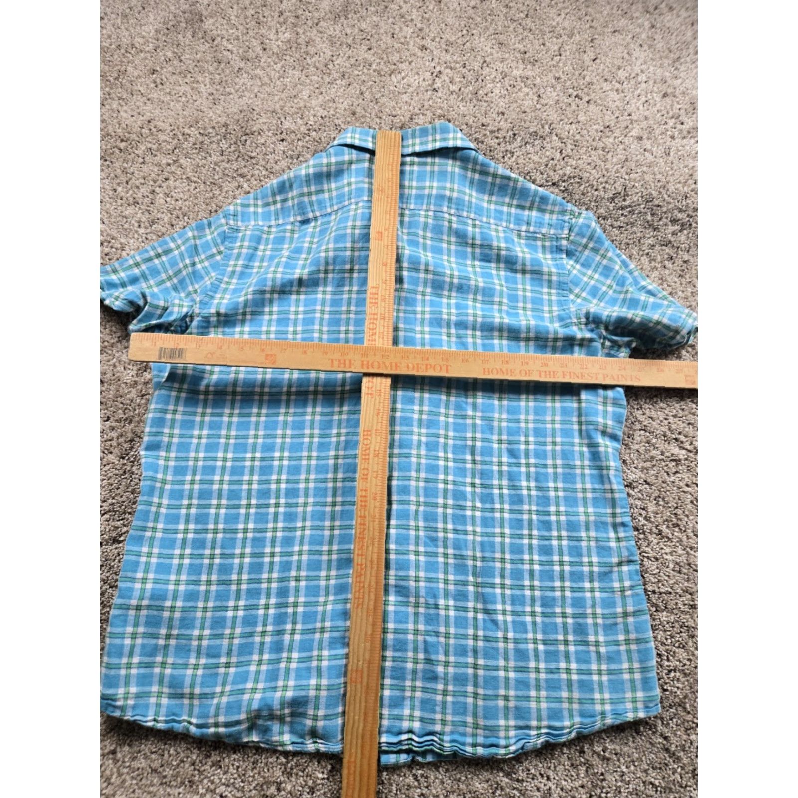 Banana Republic Banana Republic Shirt Mens XL Blue Plaid Button Up Linen Blend Casual Summer Size US XL / EU 56 / 4 - 7 Thumbnail