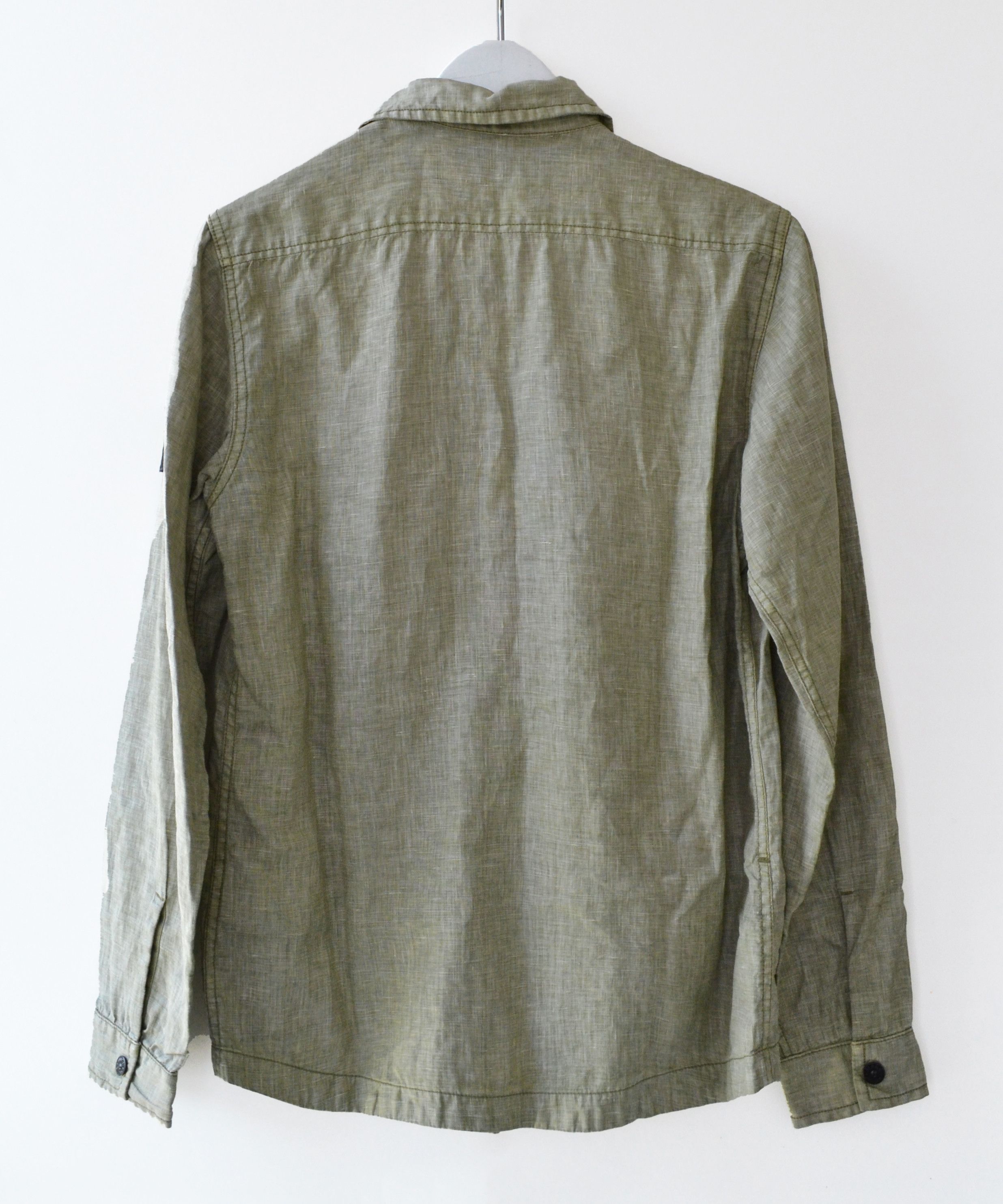 Stone Island STONE ISLAND Shirt Long Sleeve Jacket Zip Linen Buttons Size US S / EU 44-46 / 1 - 5 Thumbnail