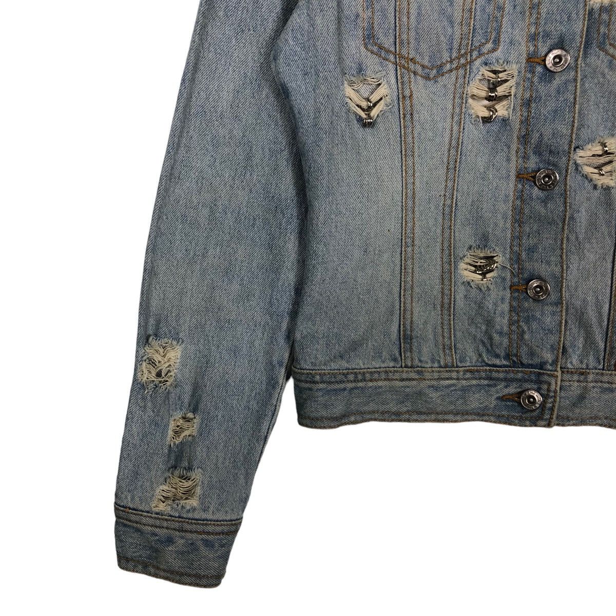 Japanese Brand 🔥Rare Biker Denim Jacket Distressed Punk Dona Marie Japan Size US M / EU 48-50 / 2 - 4 Thumbnail