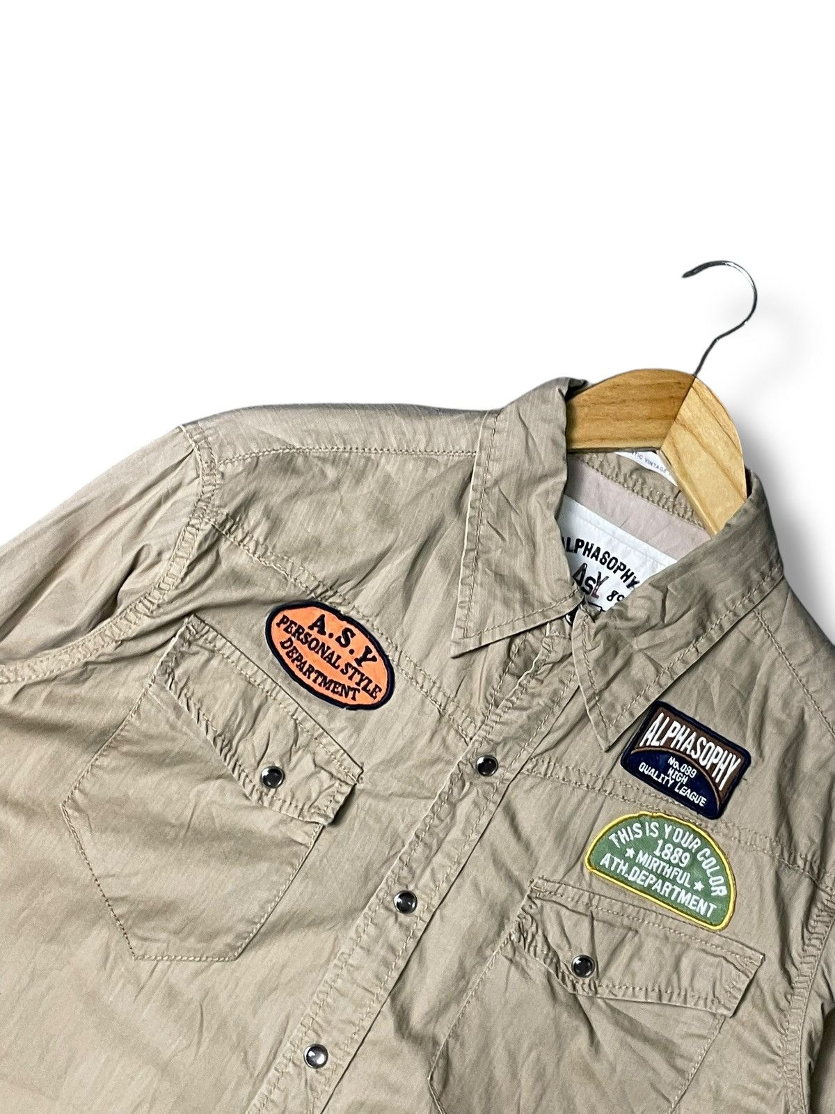 Japanese Brand × Vintage Alphasophy Authentic Button Up Shirts (64) Size US S / EU 44-46 / 1 - 5 Thumbnail
