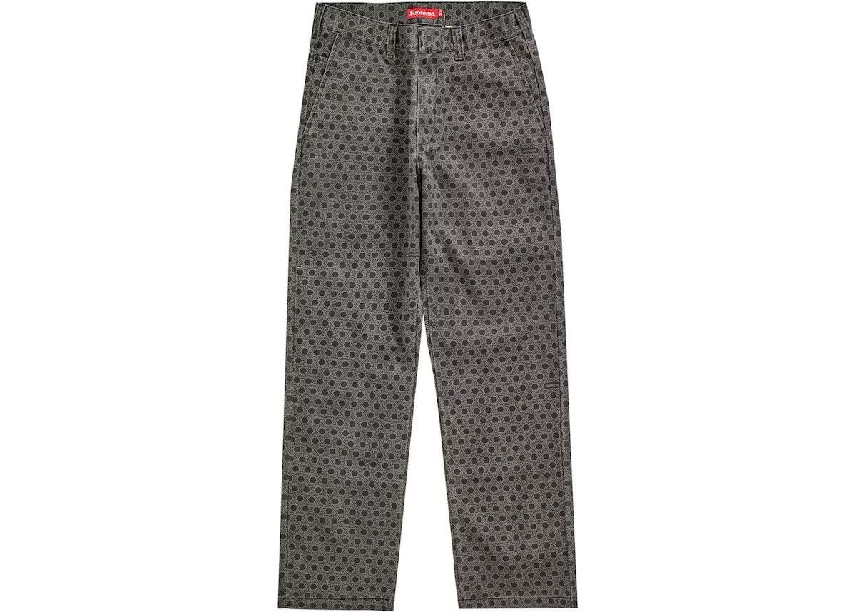 Supreme Supreme Black Monogram Work Pants Size US 30 / EU 46 - 1 Thumbnail