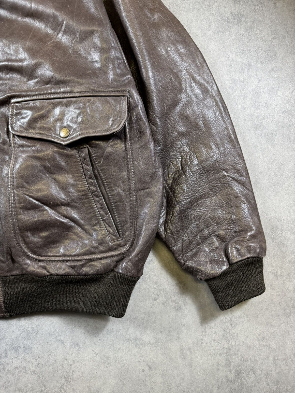 Other The Pilot Vintage Leather Jacket Size US L / EU 52-54 / 3 - 3 Thumbnail