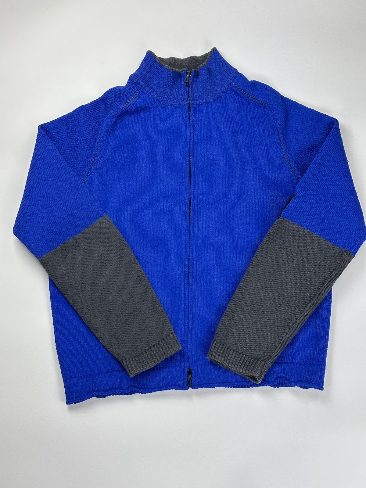 Stone Island Stone Island Vintage Blue & Grey Sweater Size US L / EU 52-54 / 3 - 4 Thumbnail