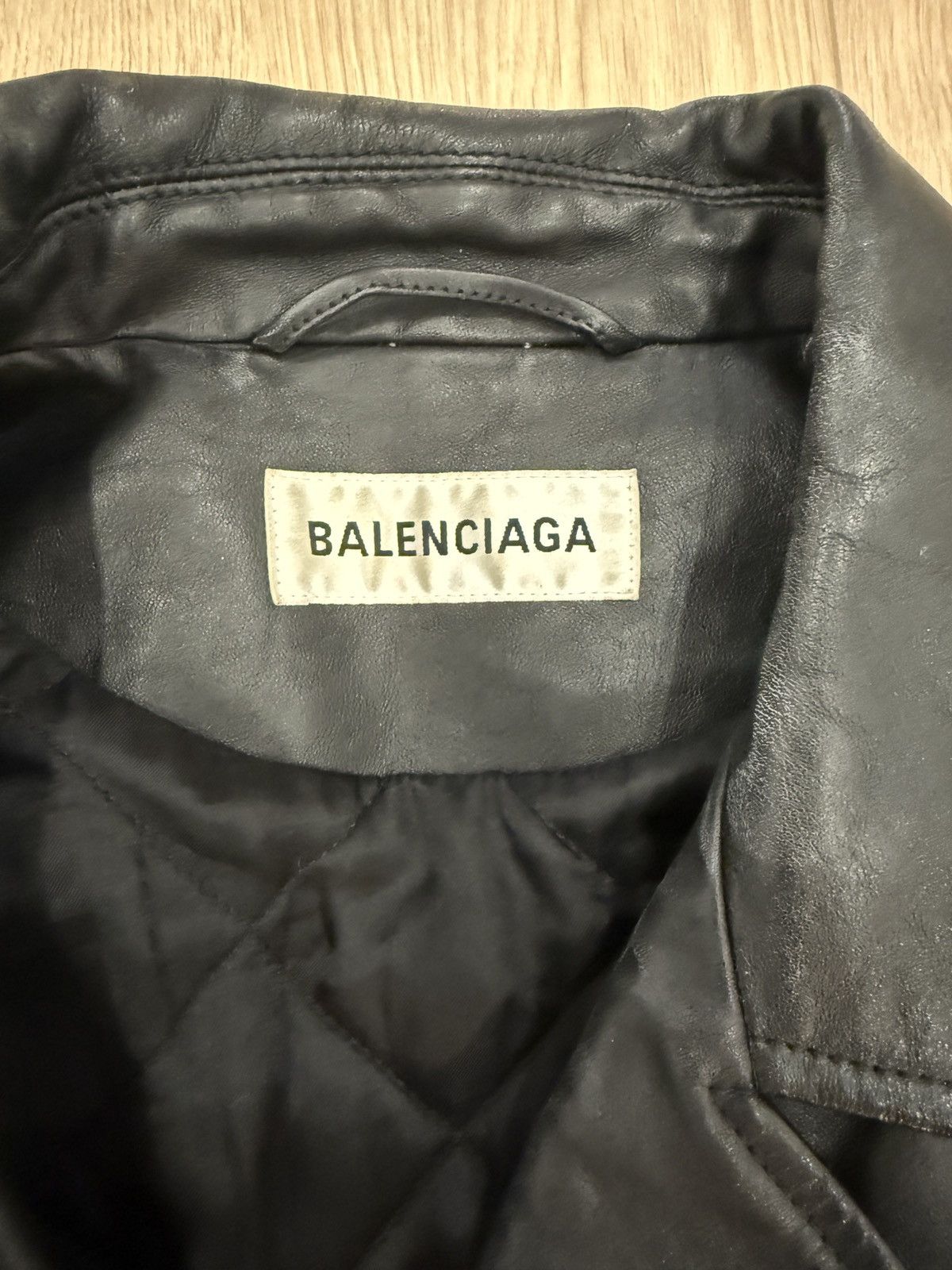 Balenciaga Balenciaga AW19 Demna Gvasalia Oversized LeatherJacket Size US XXS / EU 40 - 2 Thumbnail