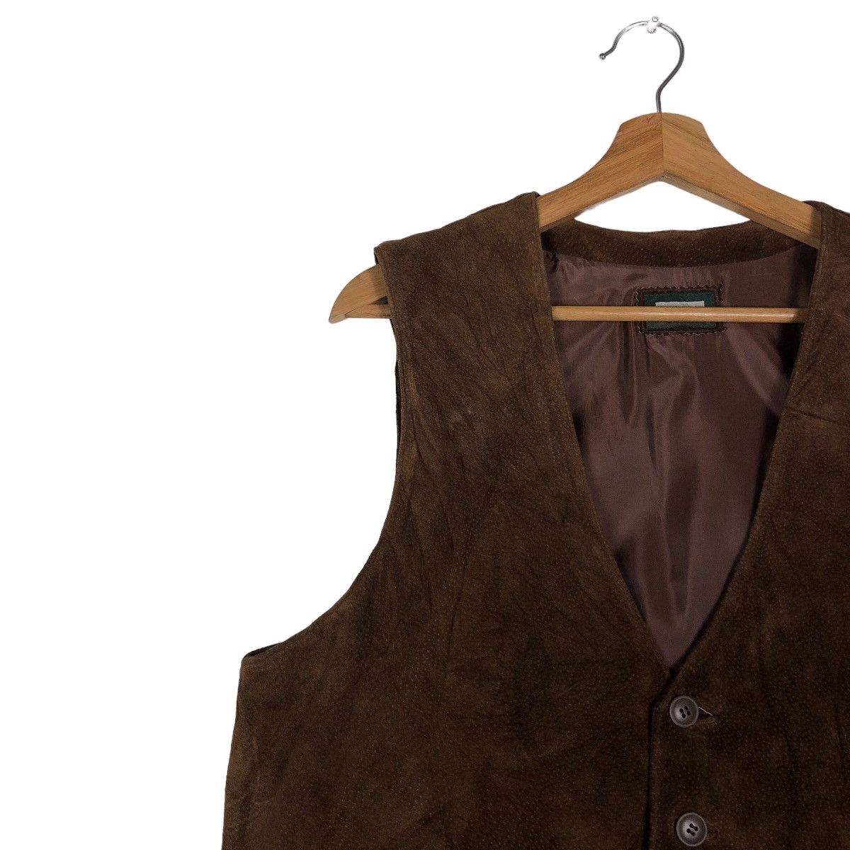 Japanese Brand 🔥Vintage Leather Vest Biker Uniqlo Japan Issey Miyake Size US XL / EU 56 / 4 - 7 Thumbnail