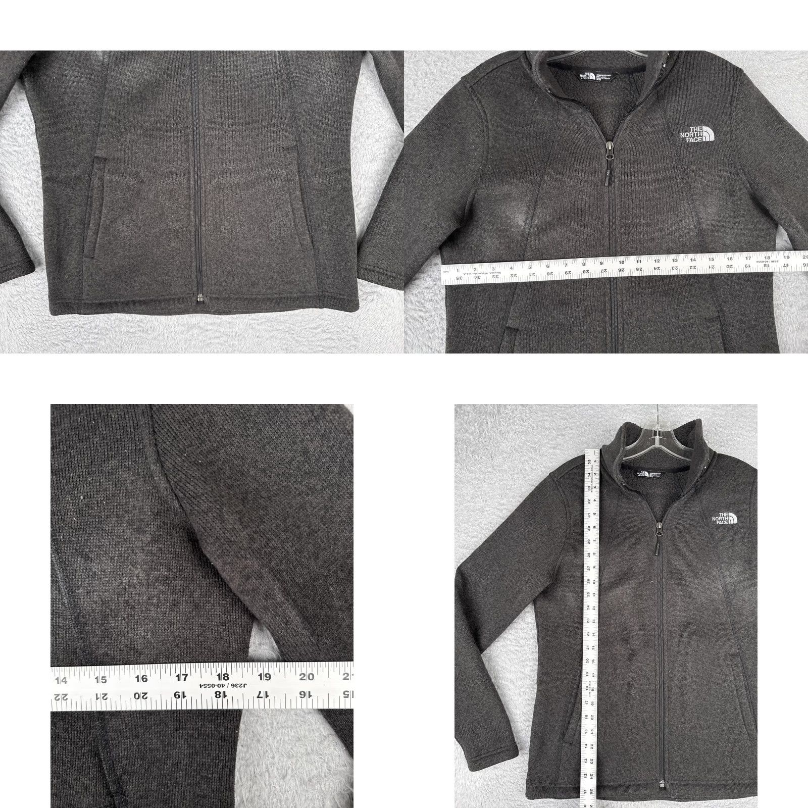 The North Face The North Face Jacket Womens M Gray Sweater Fleece Full Zip Outdoor Hiking Jacket Size M / US 6-8 / IT 42-44 - 8 Thumbnail