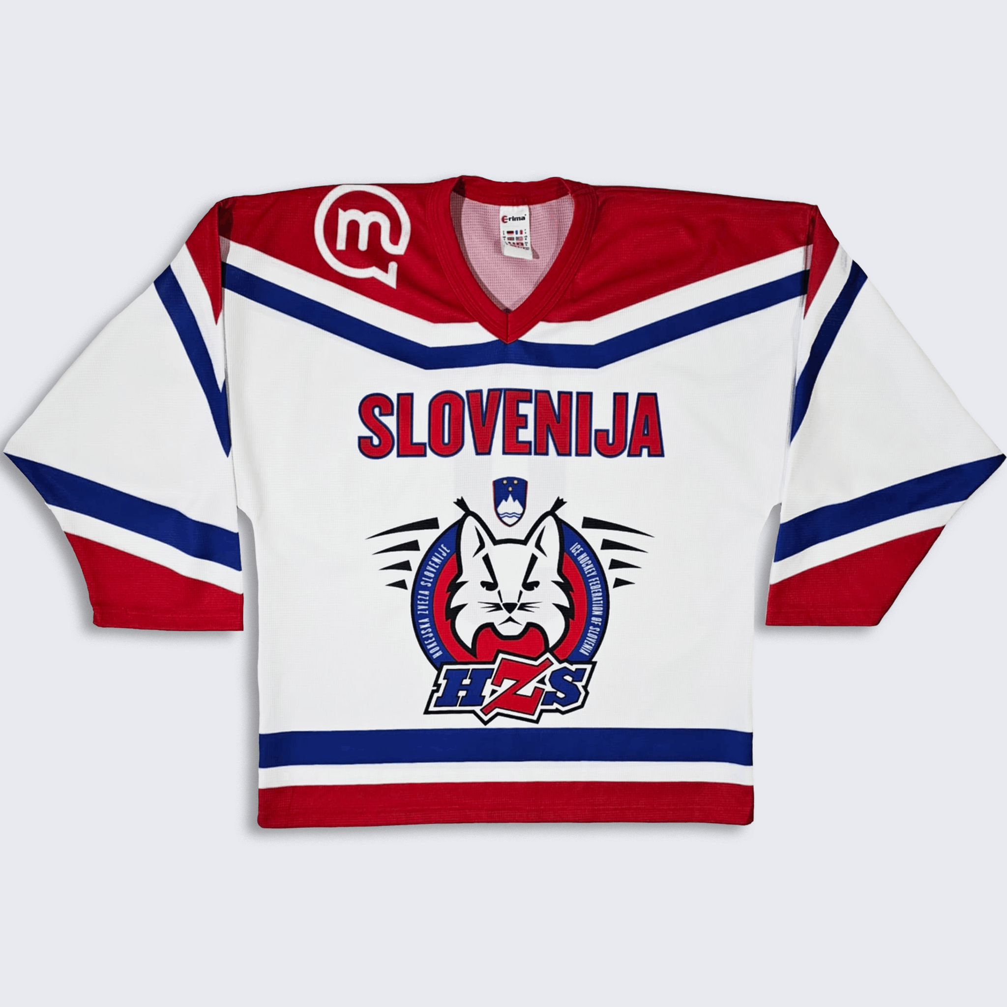 Vintage Slovenia Slovenija Vintage Erima Ice Hockey Jersey Size US S / EU 44-46 / 1 - 1 Thumbnail