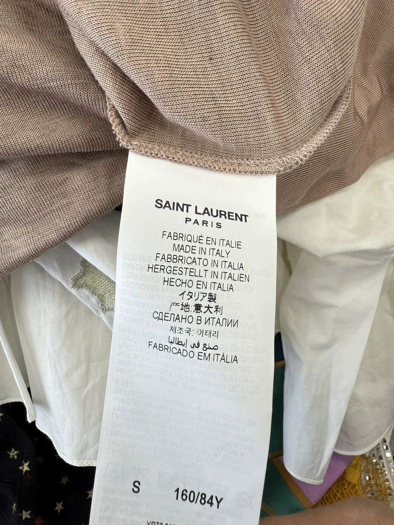 Saint Laurent Paris Saint Laurent ParisPink short-sleeved T-shirt 2504-Nextarr Size S / US 4 / IT 40 - 4 Thumbnail