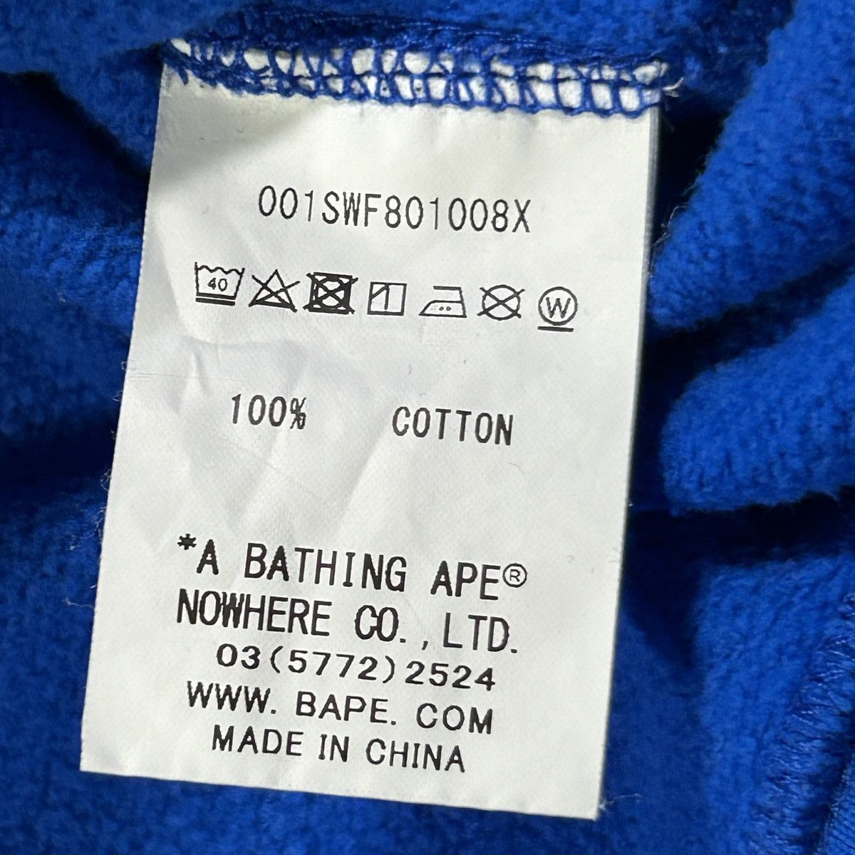 Bape BAPE Embroidered Shark Blue Sweatshirt Size US M / EU 48-50 / 2 - 7 Thumbnail