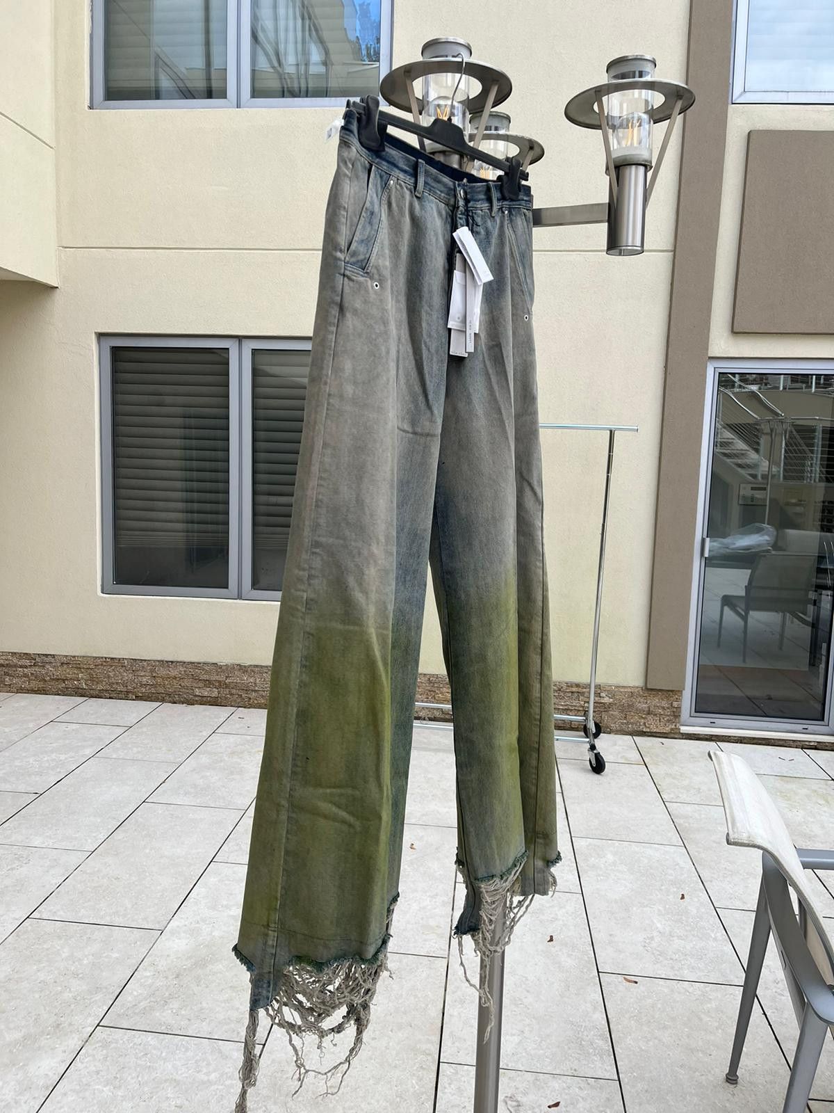 Rick Owens o1rshd1 Tailored Bela Distressed Denim Jeans Degrade Jeans Size US 36 / EU 52 - 7 Thumbnail