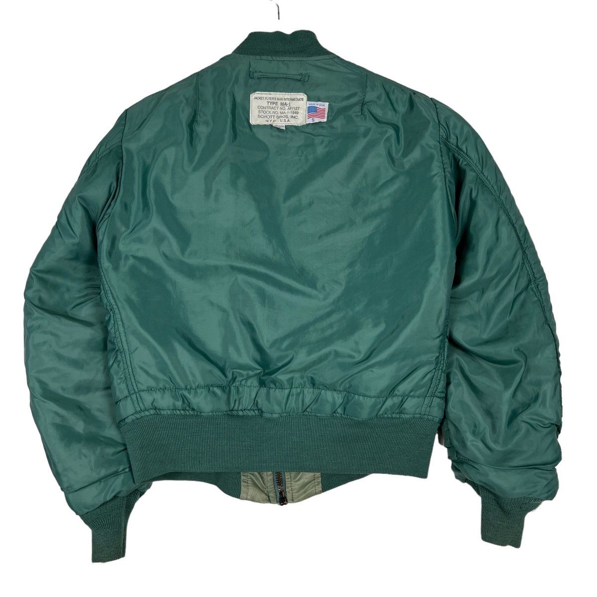 Schott 🔥 VINTAGE SCHOTT BROS MA-1 1949 REVERSIBLE BOMBER JACKET Size US S / EU 44-46 / 1 - 15 Thumbnail