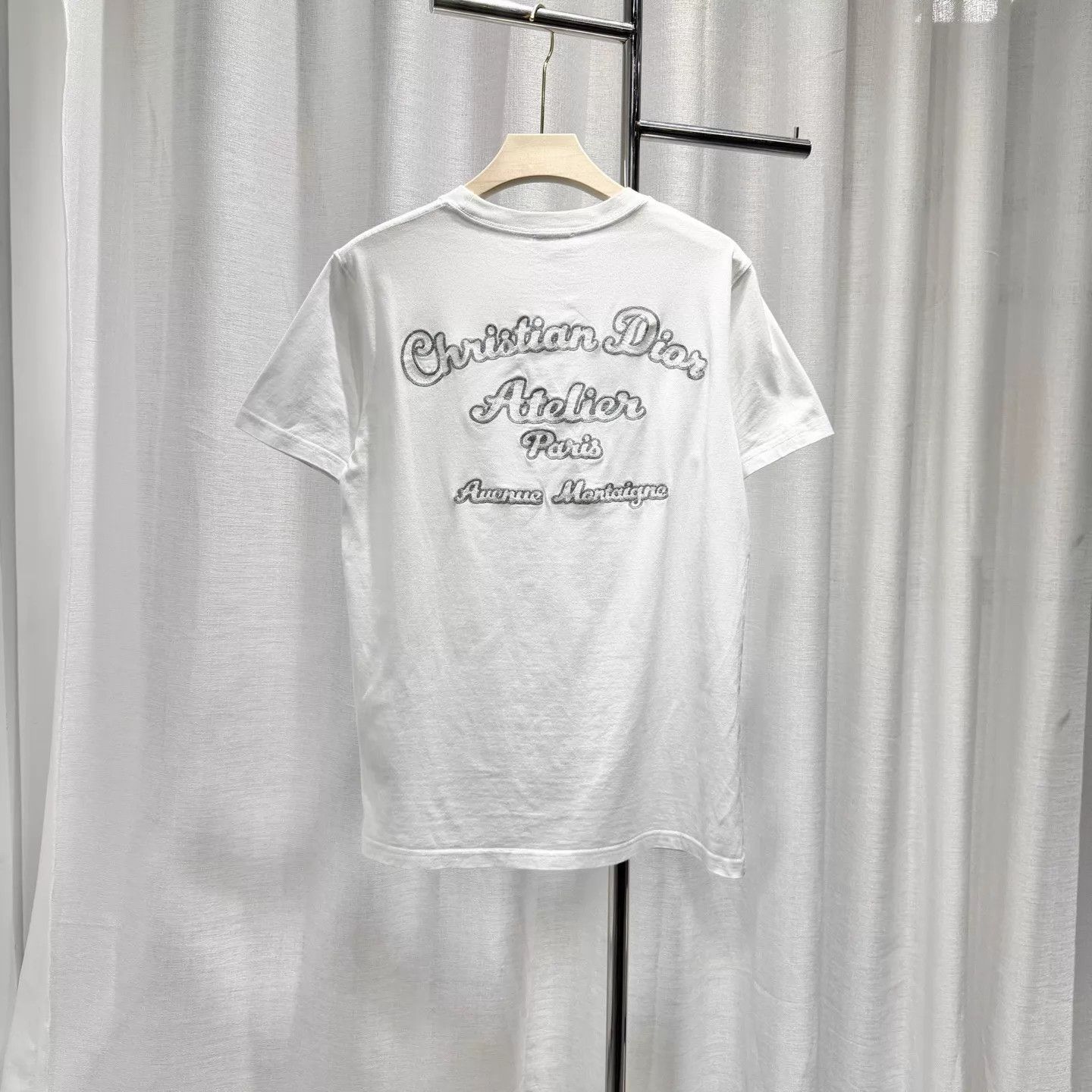 Dior DIOR White Embroidered Logo T-Shirt S 99 New Size US S / EU 44-46 / 1 - 2 Thumbnail