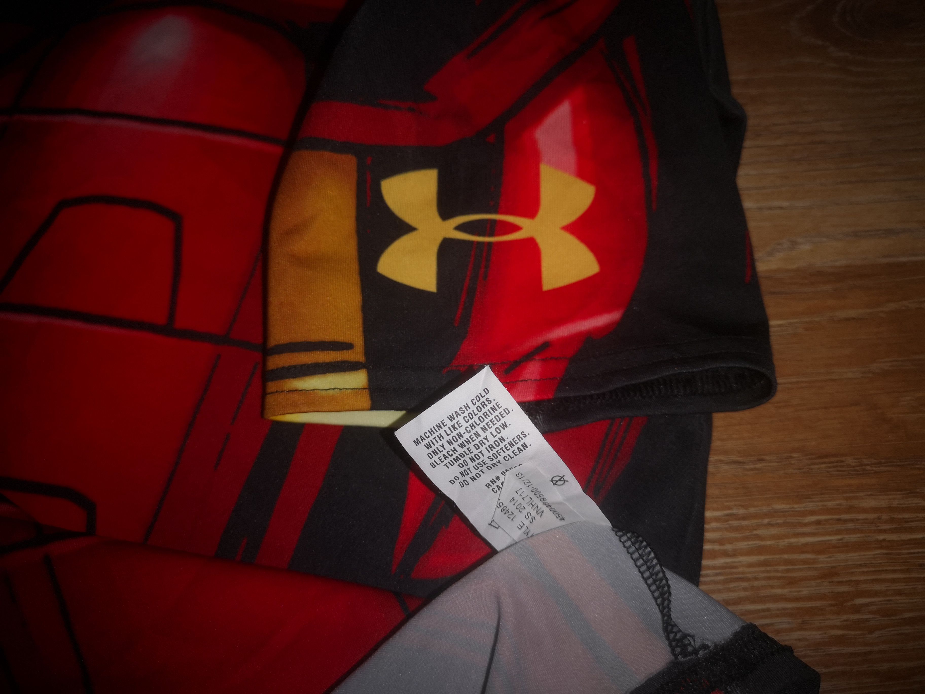 Marvel Comics × Vintage Vintage Marvel Iron Man UA Under Armour Compression Shirt Size US S / EU 44-46 / 1 - 5 Thumbnail