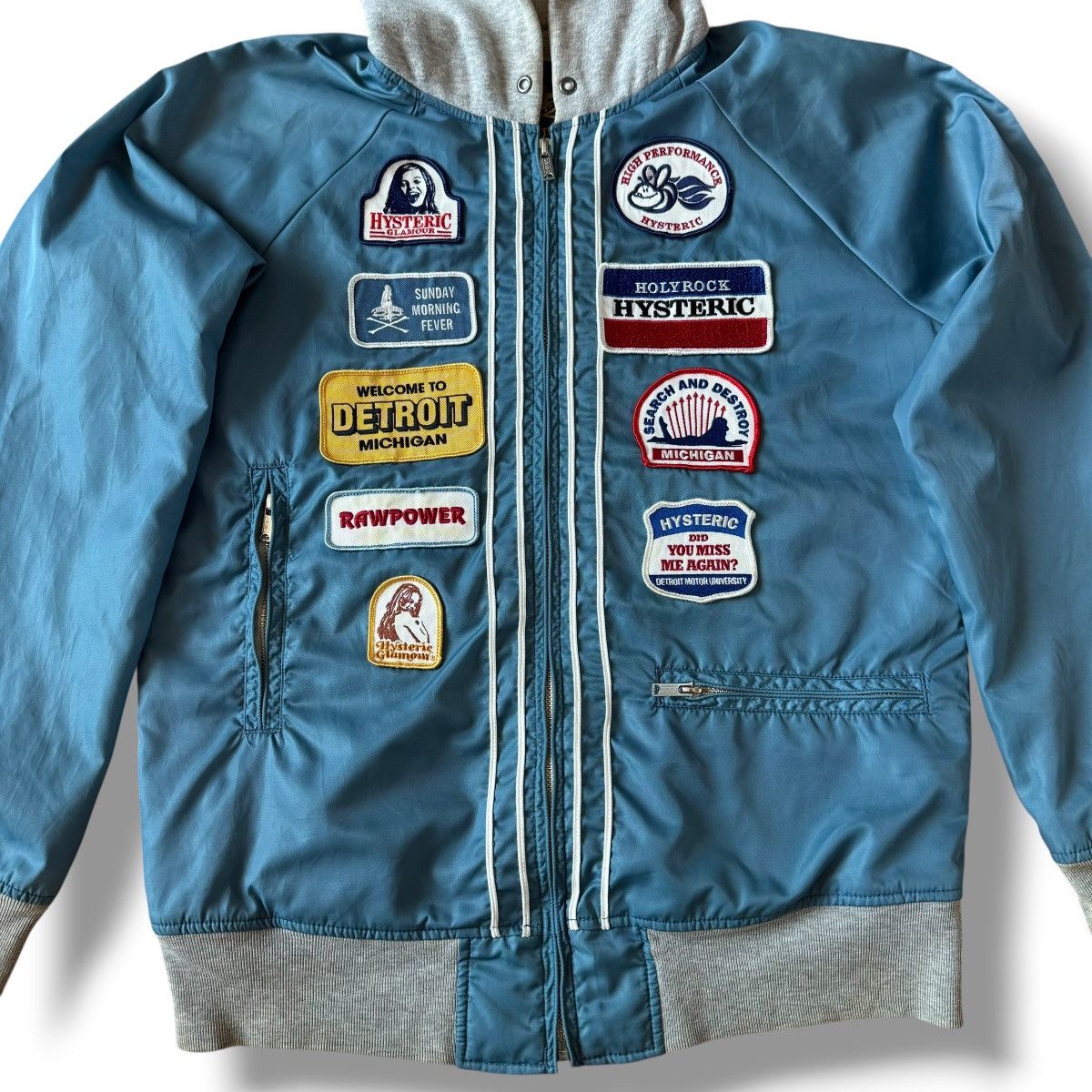 Hysteric Glamour Hysteric Glamour Patches Hooded Bomber Jacket Size US M / EU 48-50 / 2 - 5 Thumbnail