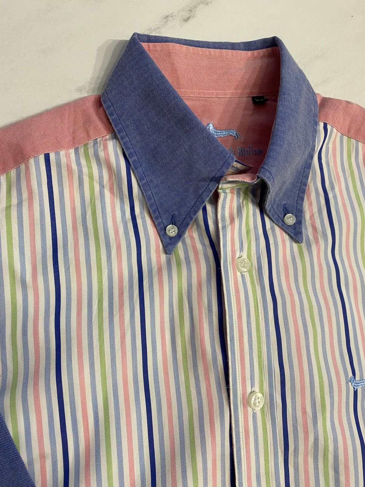 Harmont & Blaine Harmont & Blain striped shirt patchwork crazy XL mulitcolors Size US XL / EU 56 / 4 - 3 Thumbnail