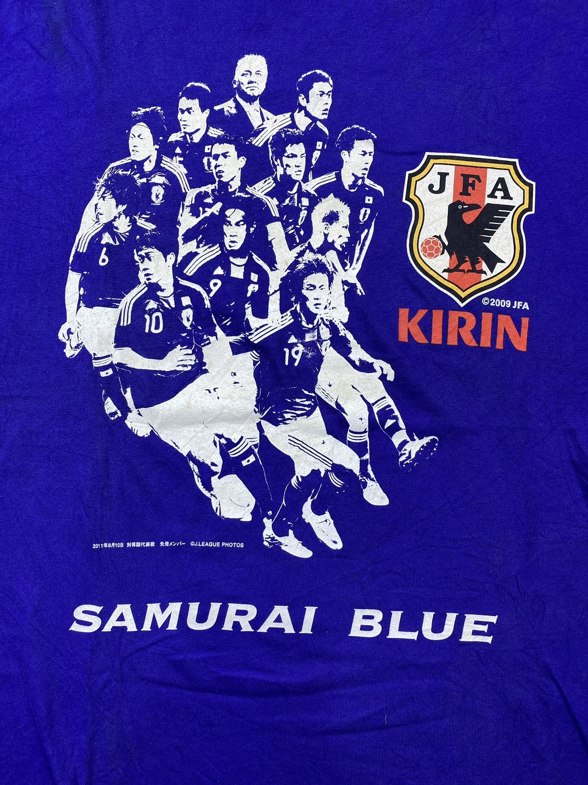 Adidas vintage Kirin JFA 2009’s Samurai Blue t shirt Size US L / EU 52-54 / 3 - 2 Thumbnail
