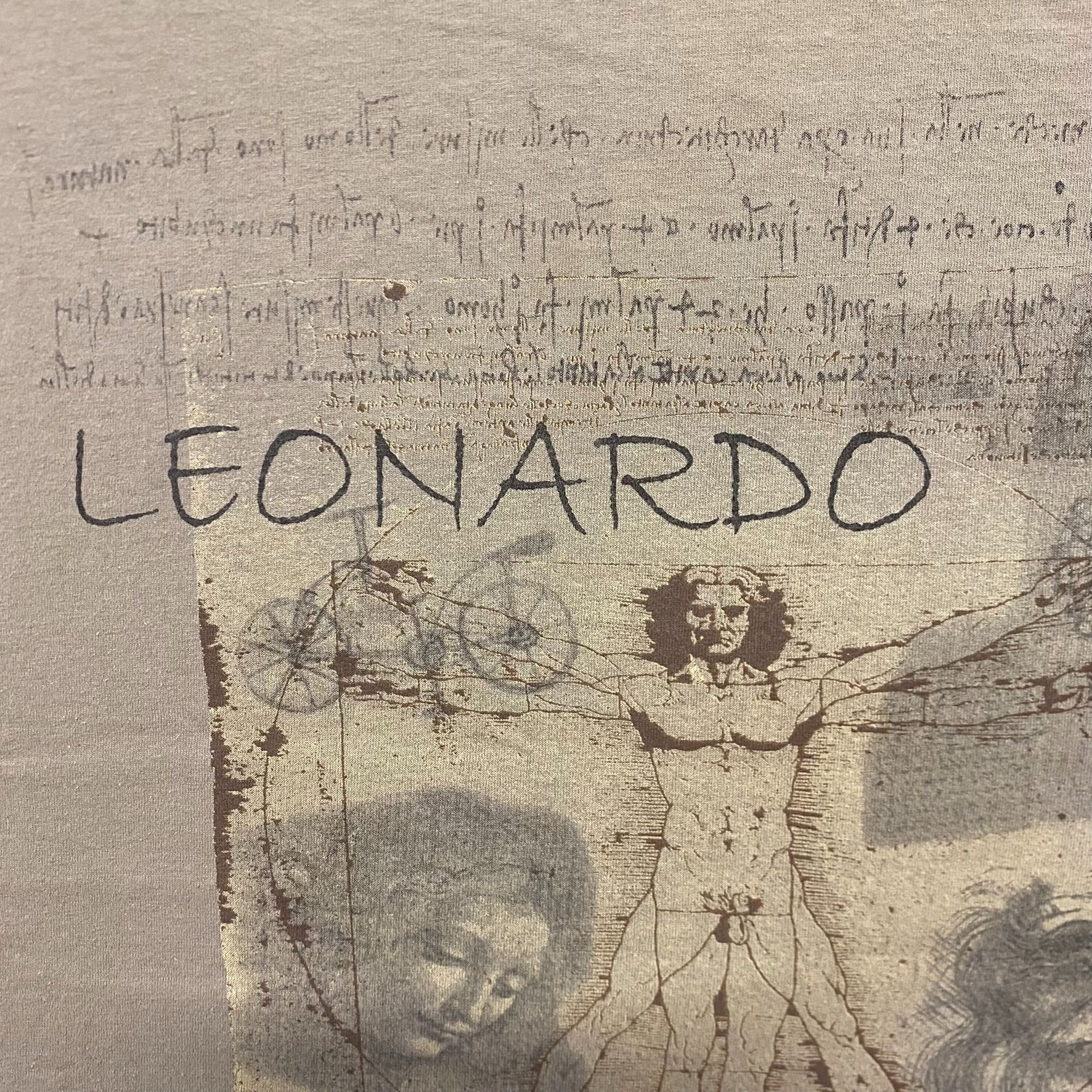 Vintage Vintage Y2K Leonardo Da Vinci Vitruvian Man Baggy Art Tee Size US XXL / EU 58 / 5 - 4 Thumbnail