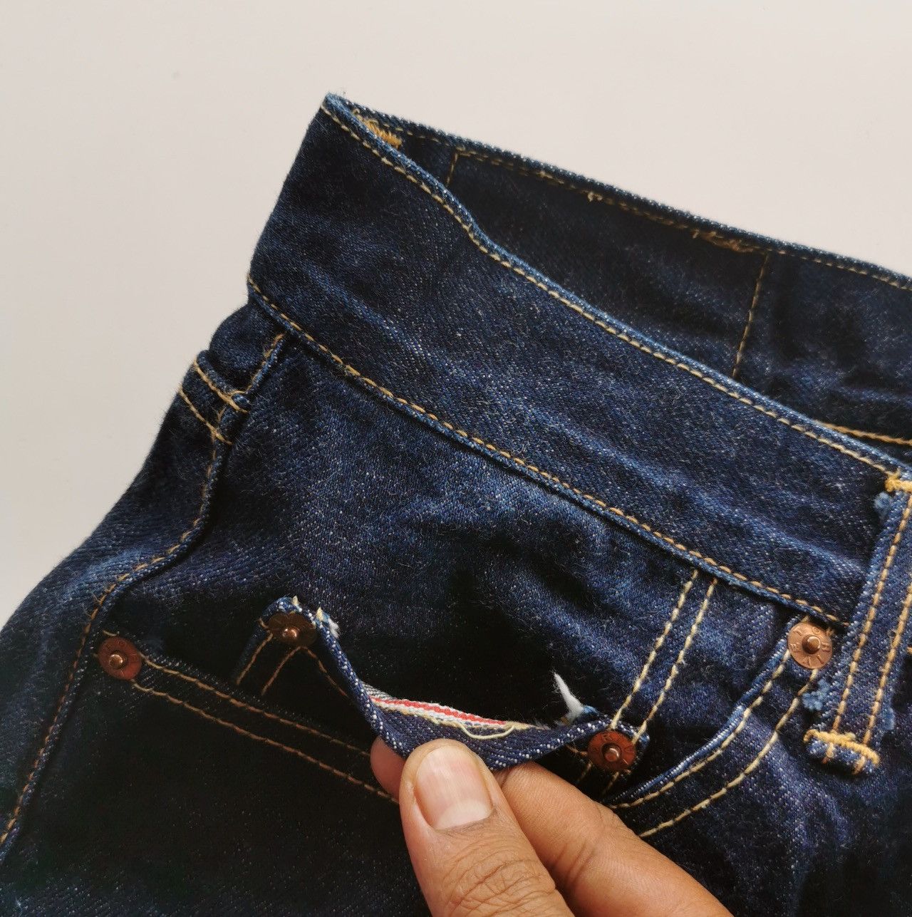 Japanese Brand × Jean Pig Hip Store Selvedge Denim Jeans size 30x45 Size US 30 / EU 46 - 8 Thumbnail