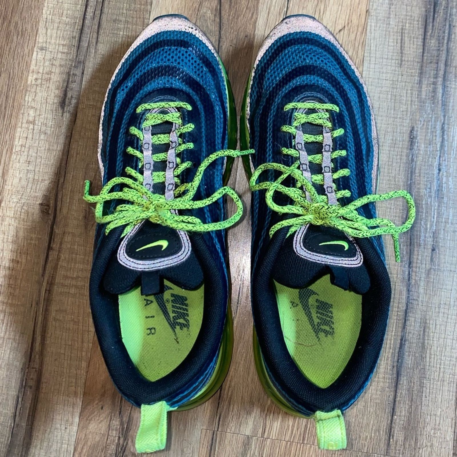 Nike 2013 Nike Air Max 97 Hyperfuse Blue Volt Size US 10 / EU 43 - 7 Thumbnail
