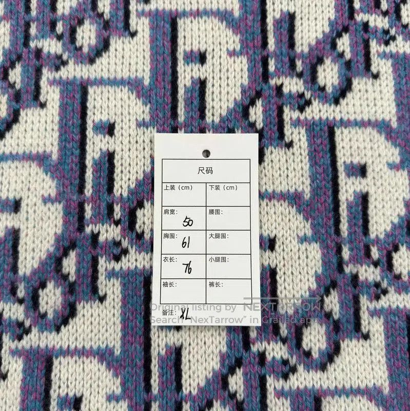 Other Dior Blue Wool Pullover Sweater for Men . Size US XL / EU 56 / 4 - 7 Thumbnail