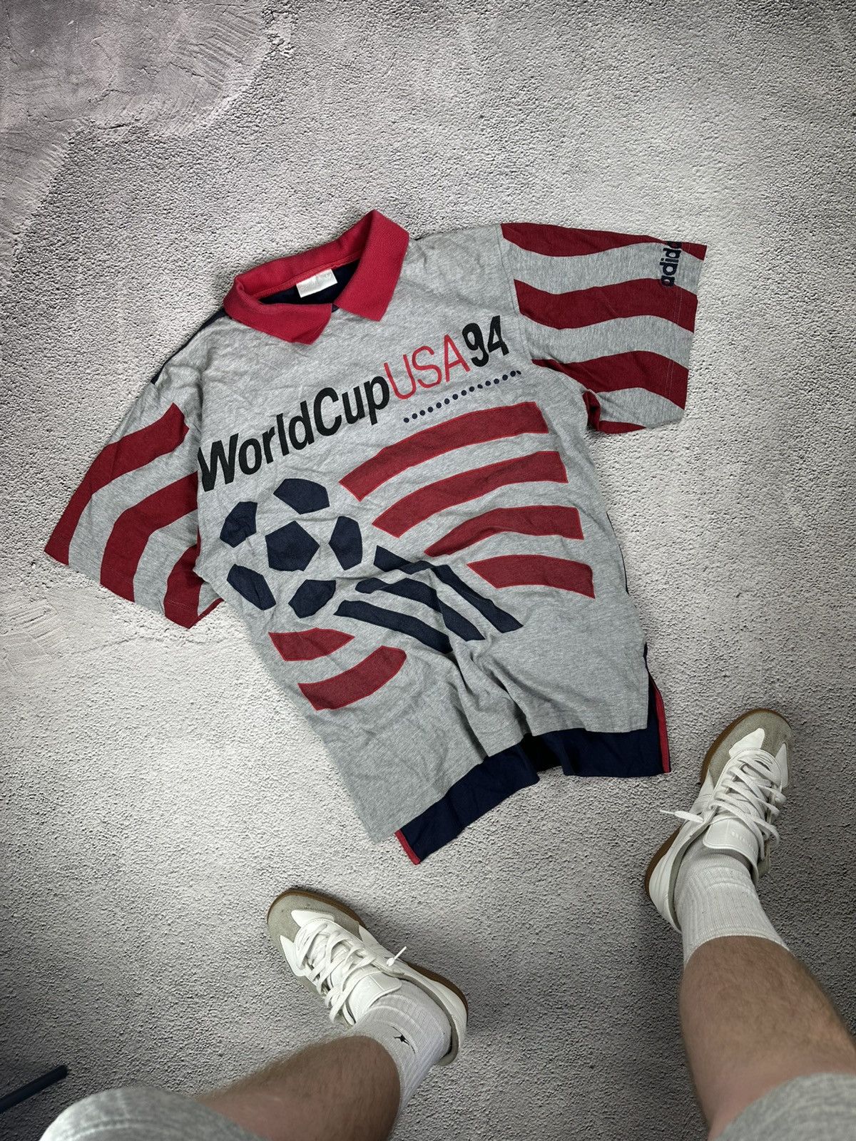94年W杯 adidas USA製 L デッドストック 激レア 94年W杯 adidas USA製 L デッドストック 激レア