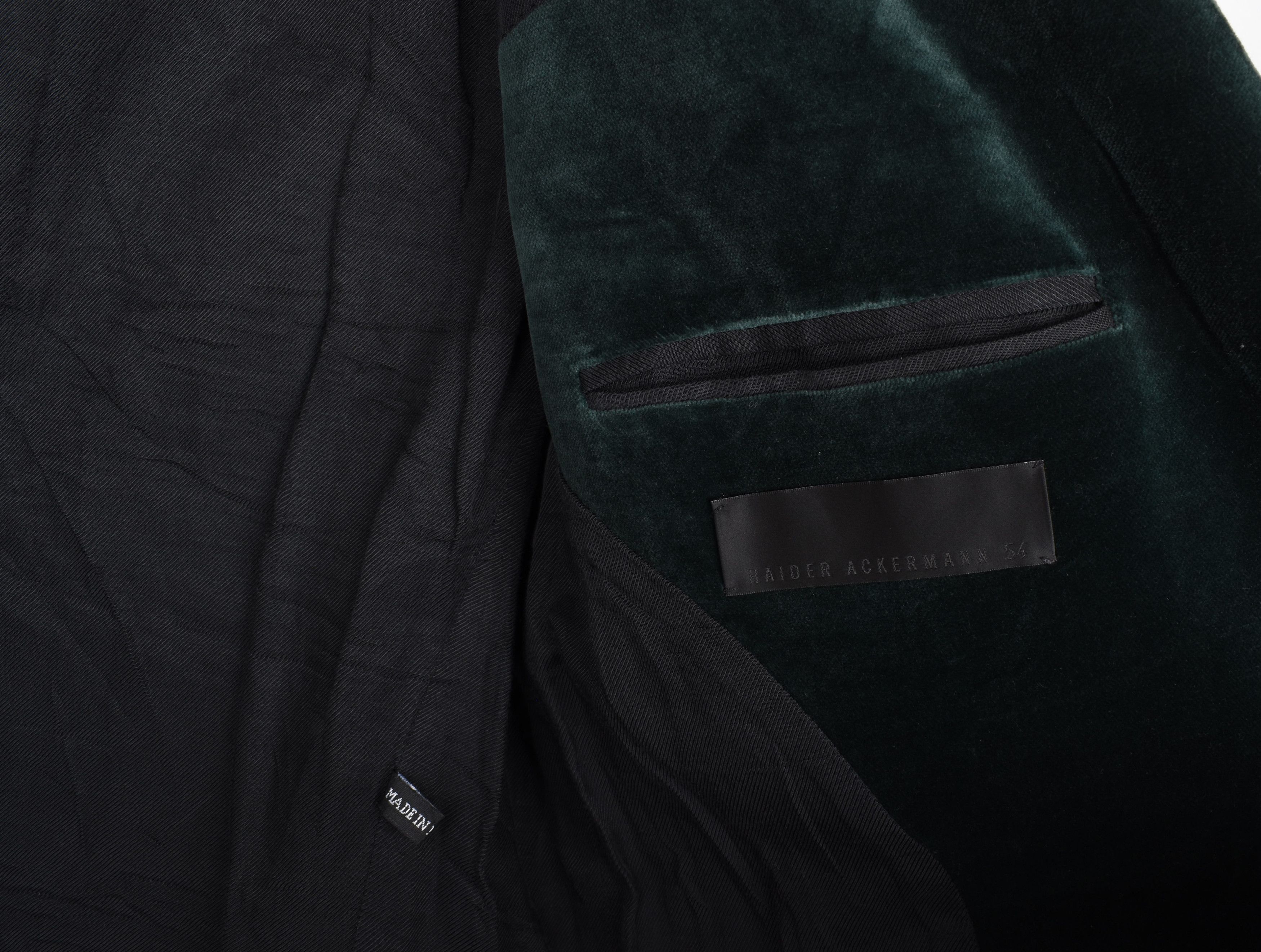 Haider Ackermann Haider Ackermann Men Jacket Velour Blazer Size US L / EU 52-54 / 3 - 7 Thumbnail