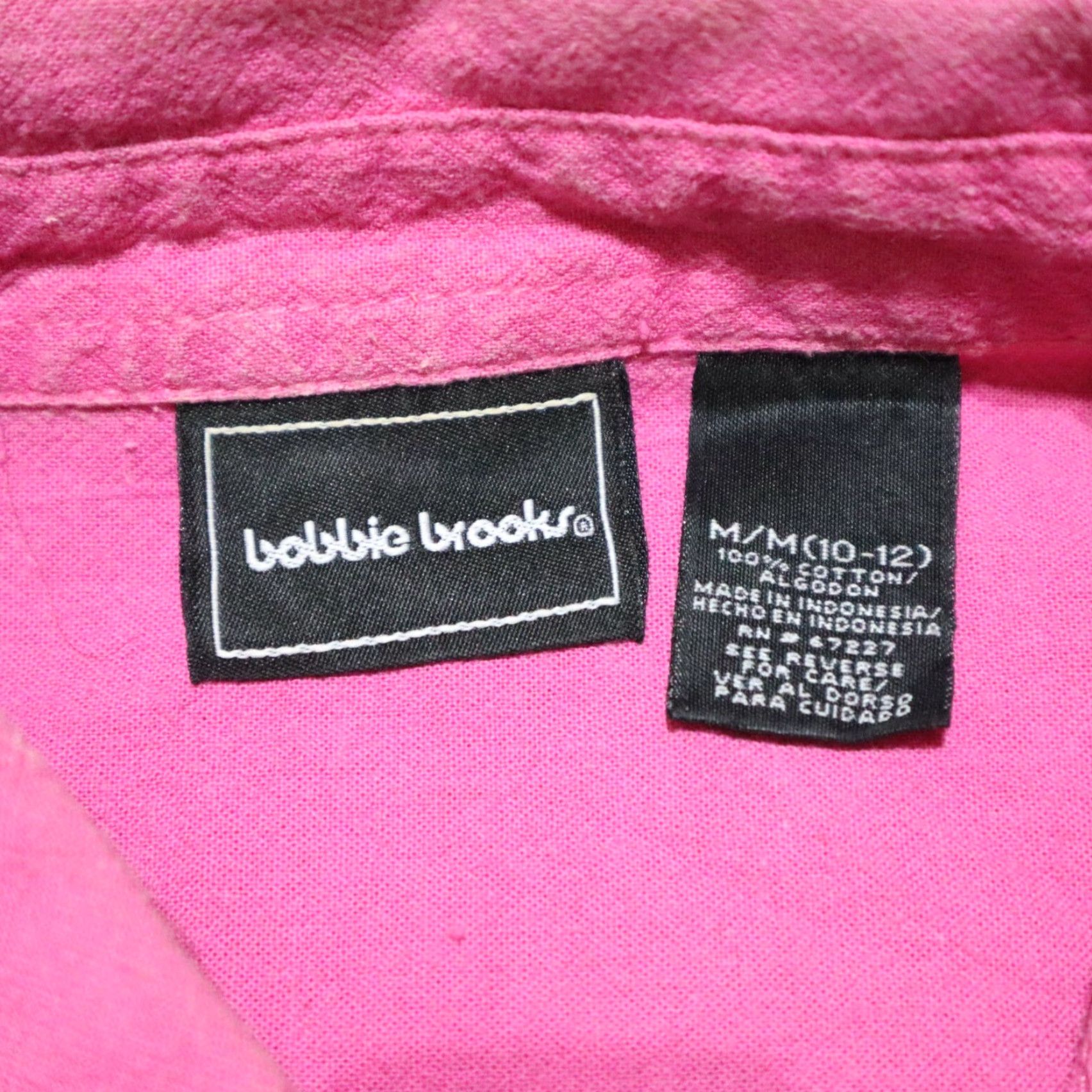 Vintage Bobbie Brooks Shirt Pink Button Up Short Sleeve 100% Cotton Size M Women's Size M / US 6-8 / IT 42-44 - 4 Thumbnail