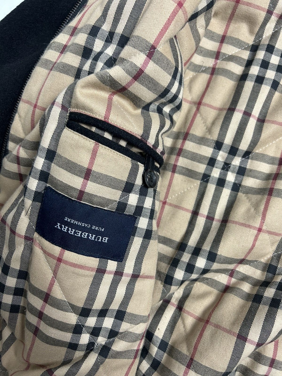 Burberry × Vintage Burberry Cashmere Bomber Size US XL / EU 56 / 4 - 6 Thumbnail
