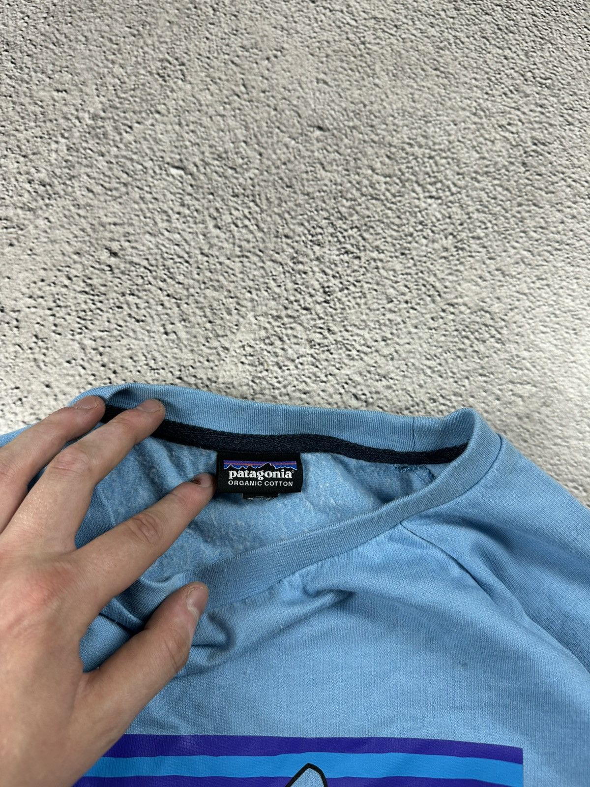 Patagonia Vintage Patagonia Blue Navy Sweatshirt Y2K Big Logo Style Size US S / EU 44-46 / 1 - 7 Thumbnail
