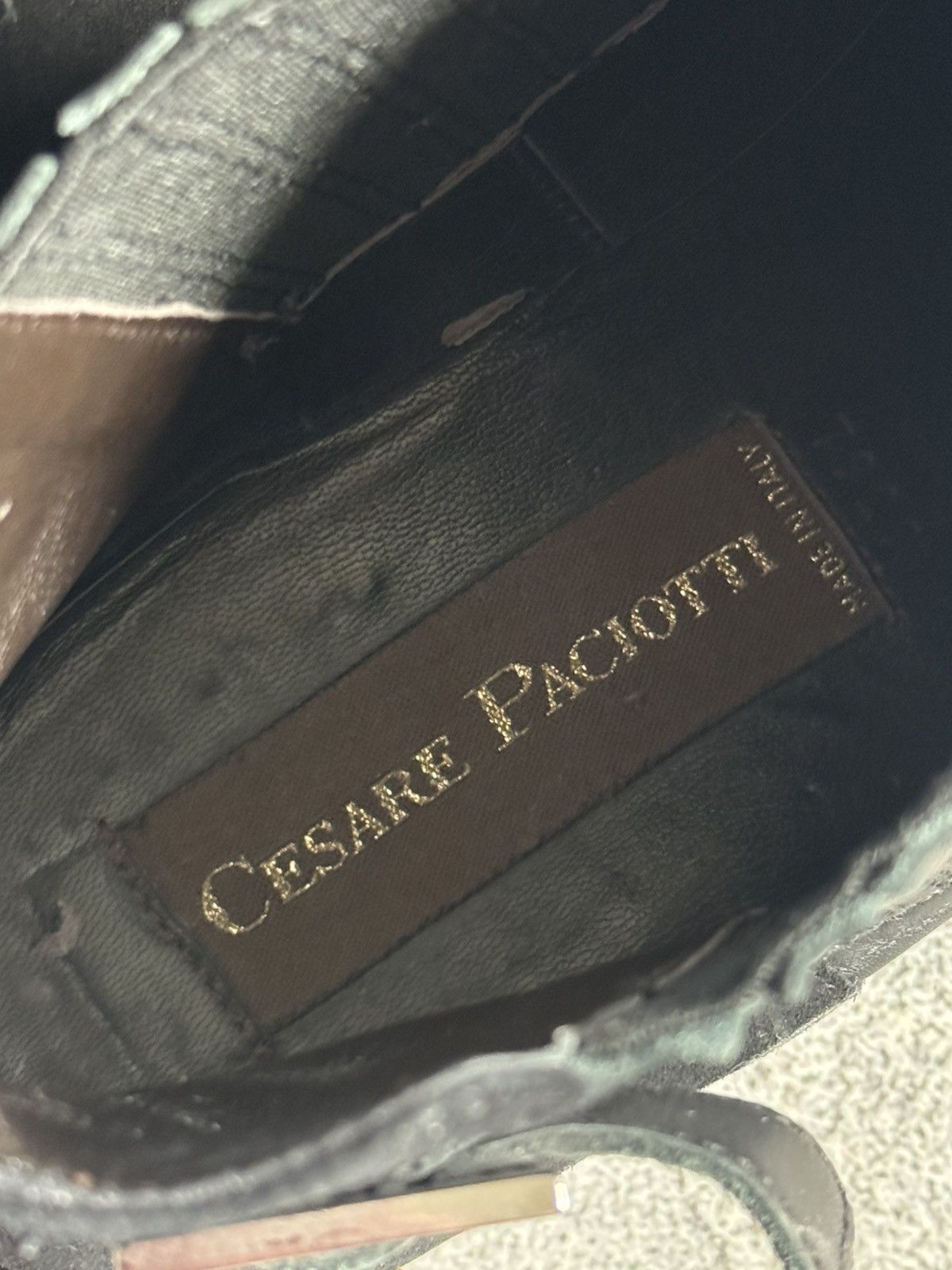 Other Cesare Paciotti 27.5cm suede black ankle boots shoes western Size US 9.5 / EU 42-43 - 20 Thumbnail