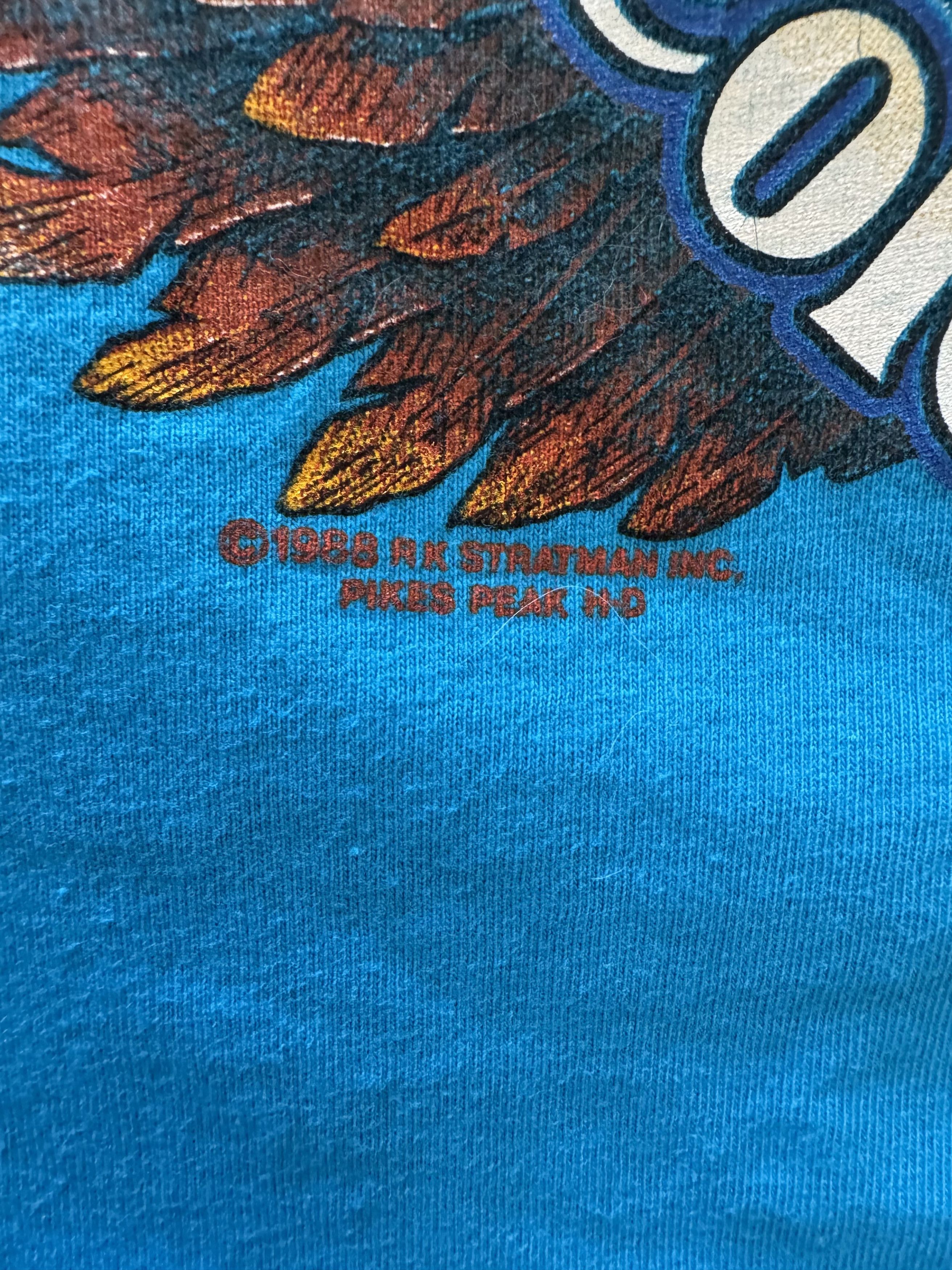 Hanes × Harley Davidson × Vintage 1988 Harley Davidson Pikes Peak "Me and My Hog" T-shirt Size US L / EU 52-54 / 3 - 5 Thumbnail