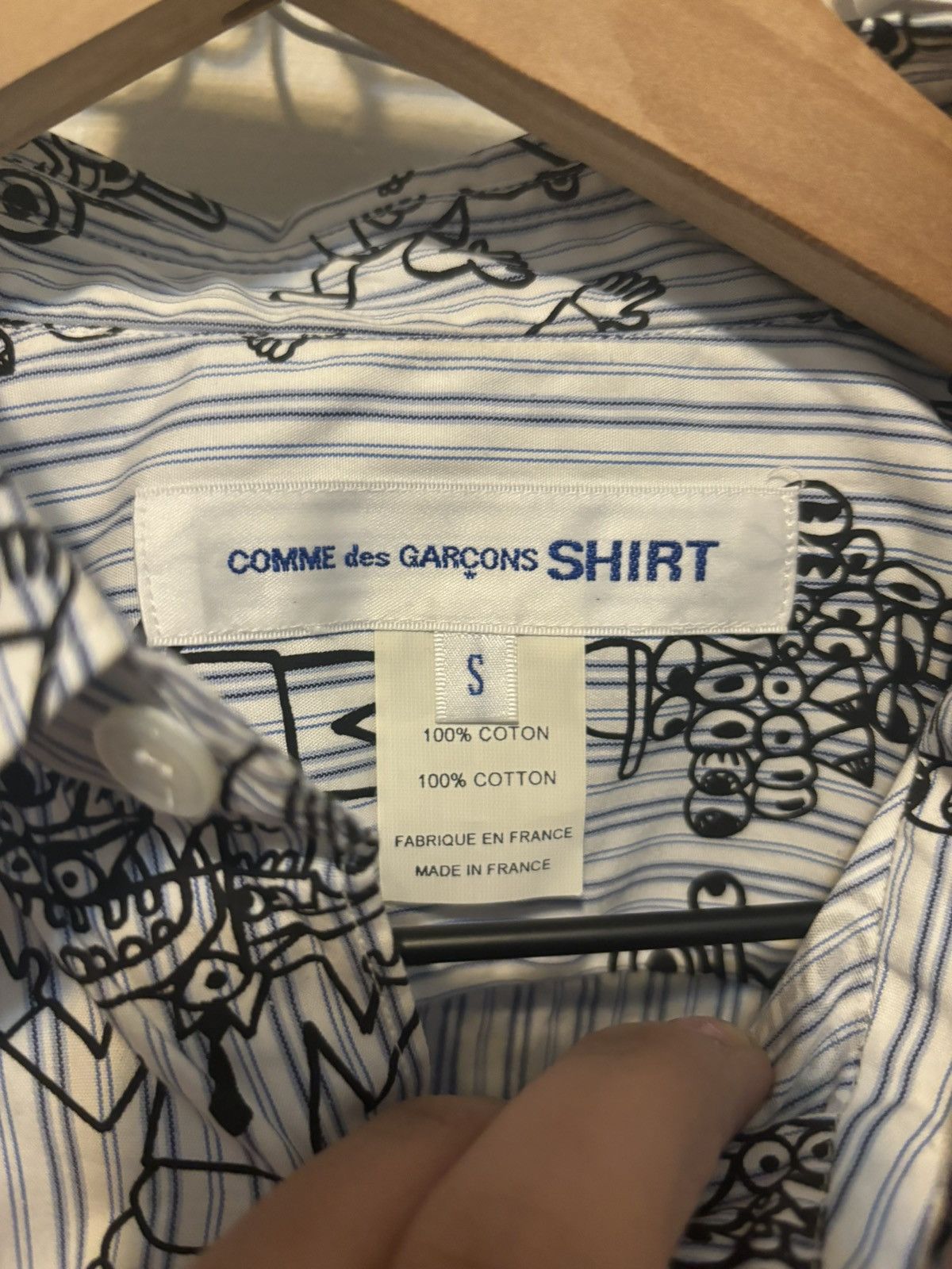 Comme des Garcons SHIRT Comme Des Garçons Shirt Characters Button Up Size US S / EU 44-46 / 1 - 4 Thumbnail