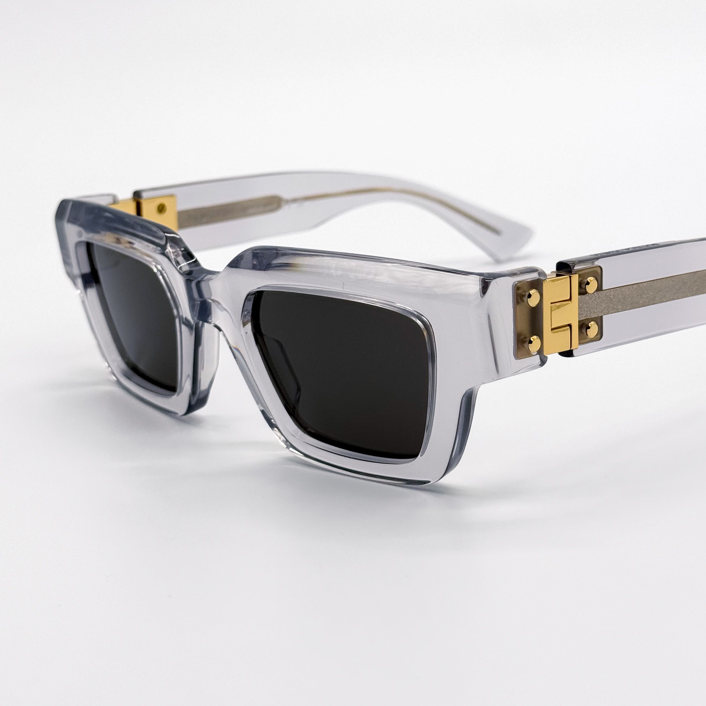 Bottega Veneta NEW BOTTEGA VENETA BV1230S 001 SUNGLASSES UNISEX CRYSTAL Size ONE SIZE - 8 Thumbnail