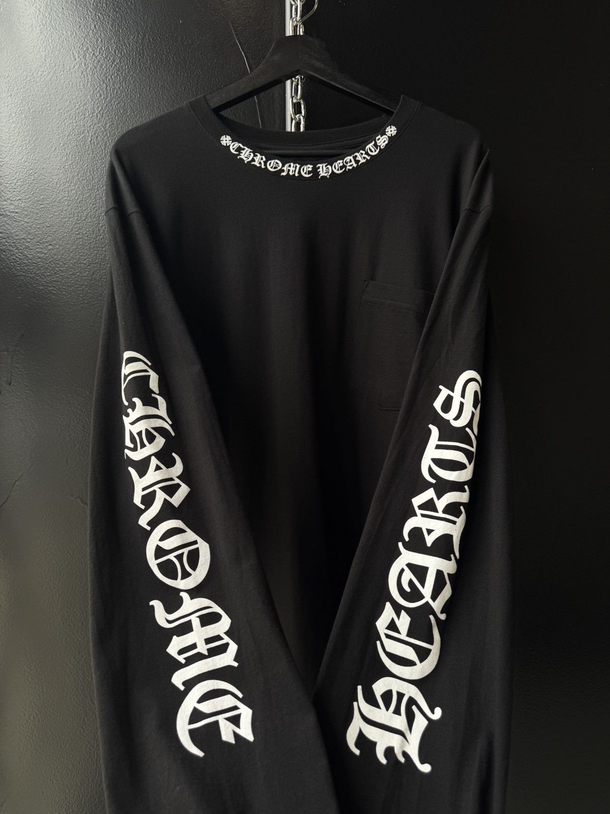 Chrome Hearts Chrome hearts collar logo longsleeve Size US XL / EU 56 / 4 - 1 Thumbnail