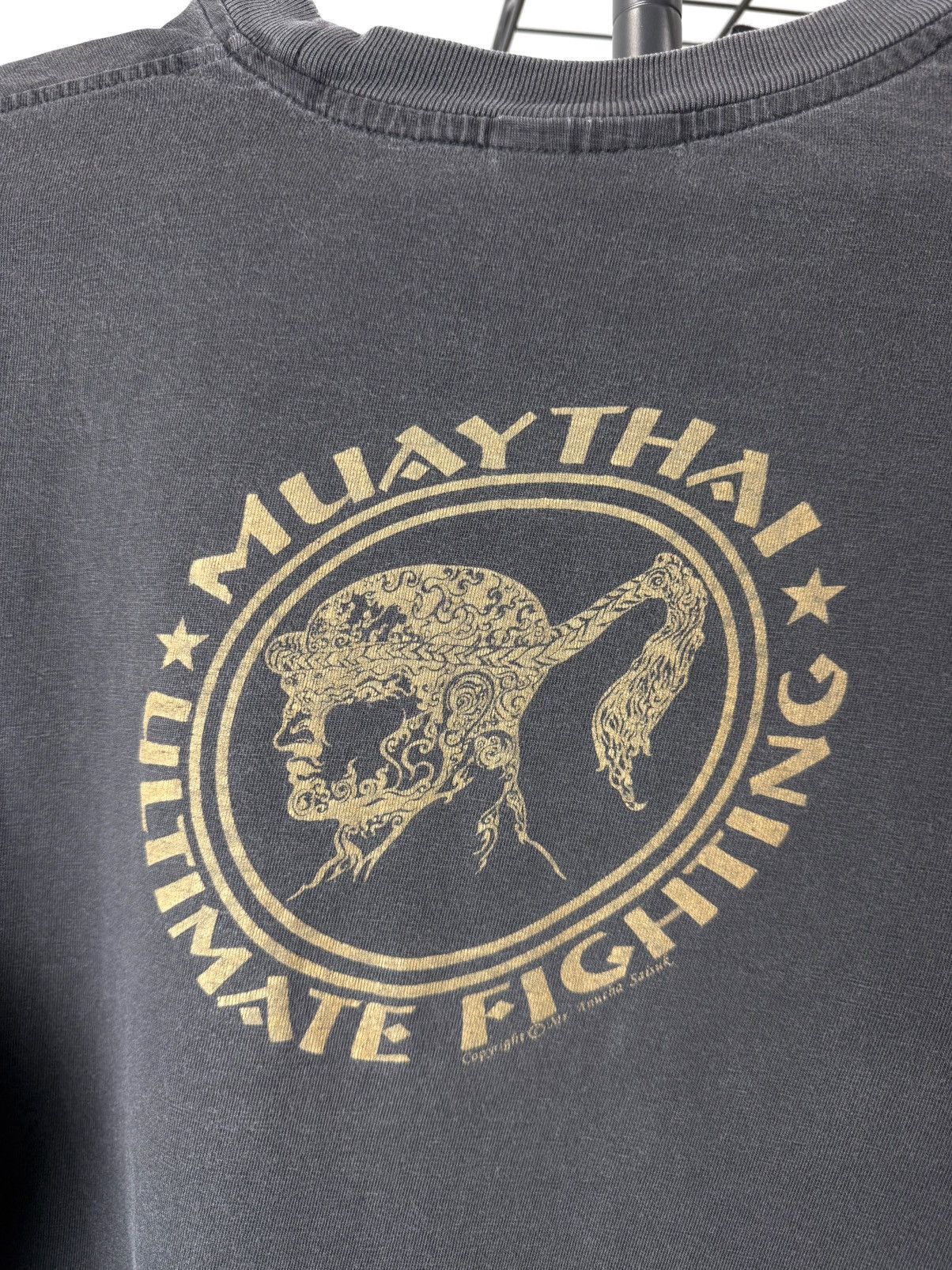 Vintage 1990’s Vintage Muay Thai Boxing Fighting T Shirt Size US L / EU 52-54 / 3 - 8 Thumbnail